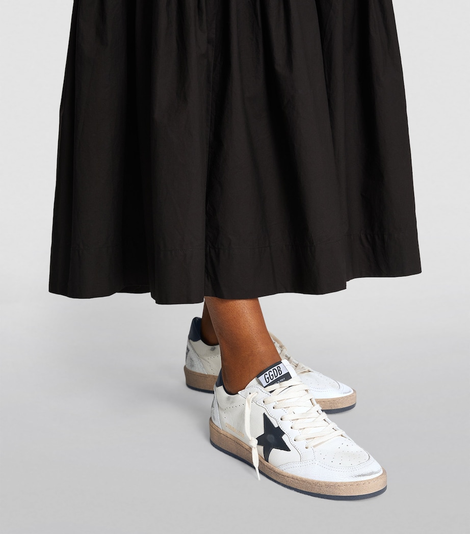 Leather Ball Star Sneakers WHITE/BLK Image 2