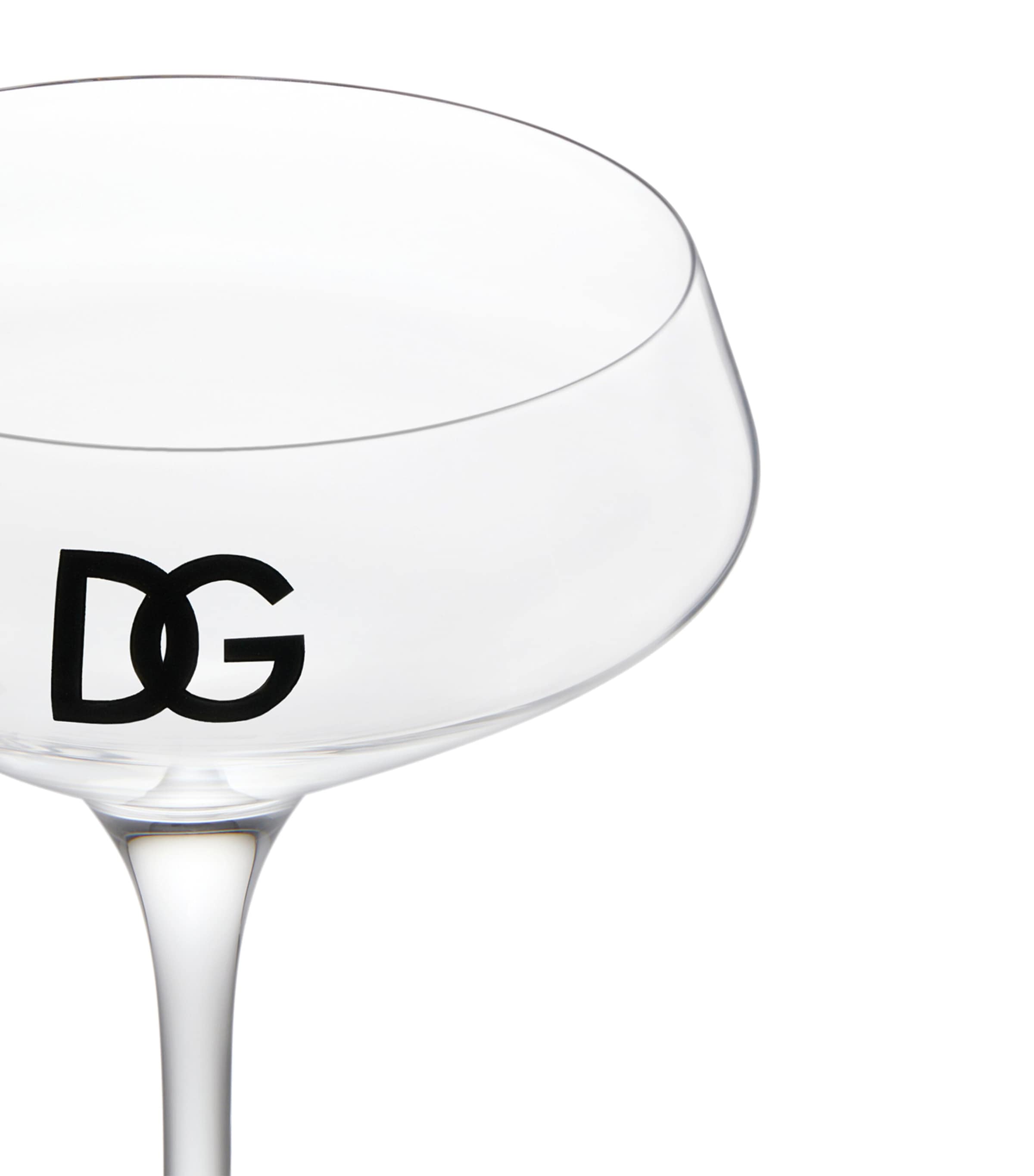 Set of 2 DG Millennials Logo Martini Glasses U0058 TRASPARENTE/DG Image 5