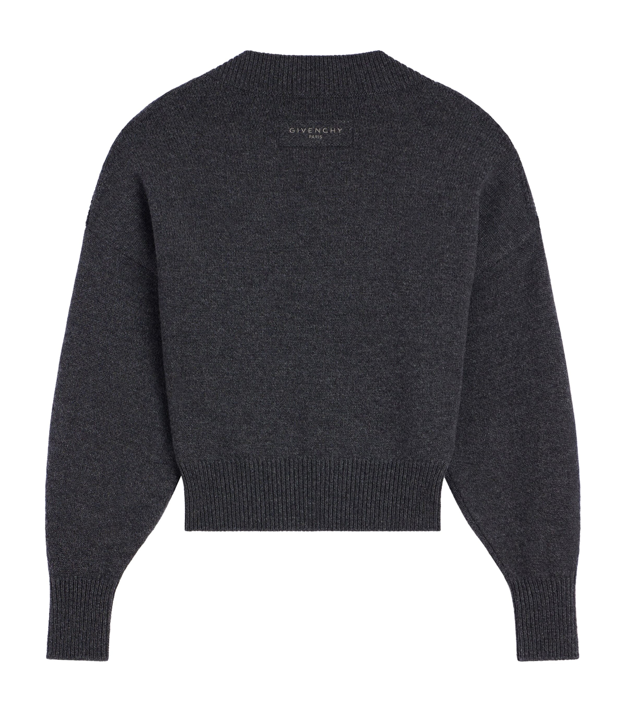 Givenchy Womens Wool Square-Neck Sweater Image 4