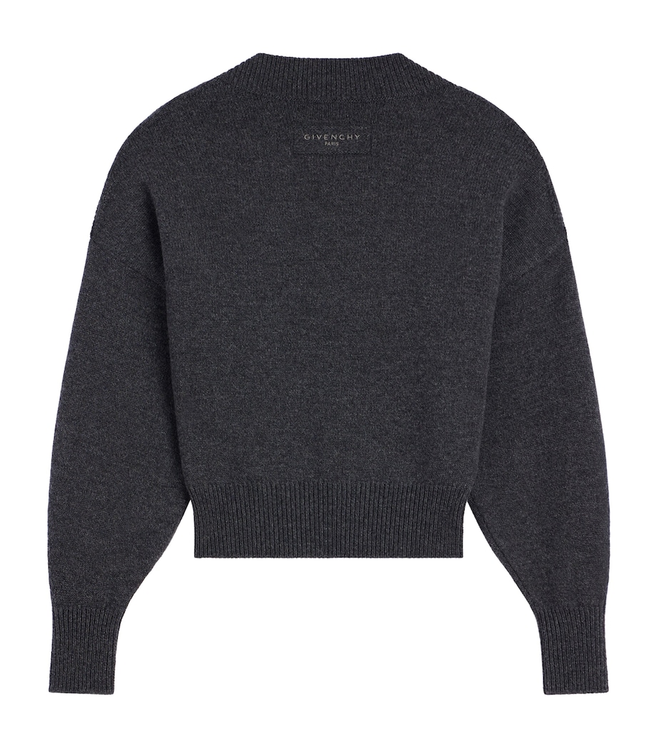 Givenchy Womens Wool Square-Neck Sweater Image 4