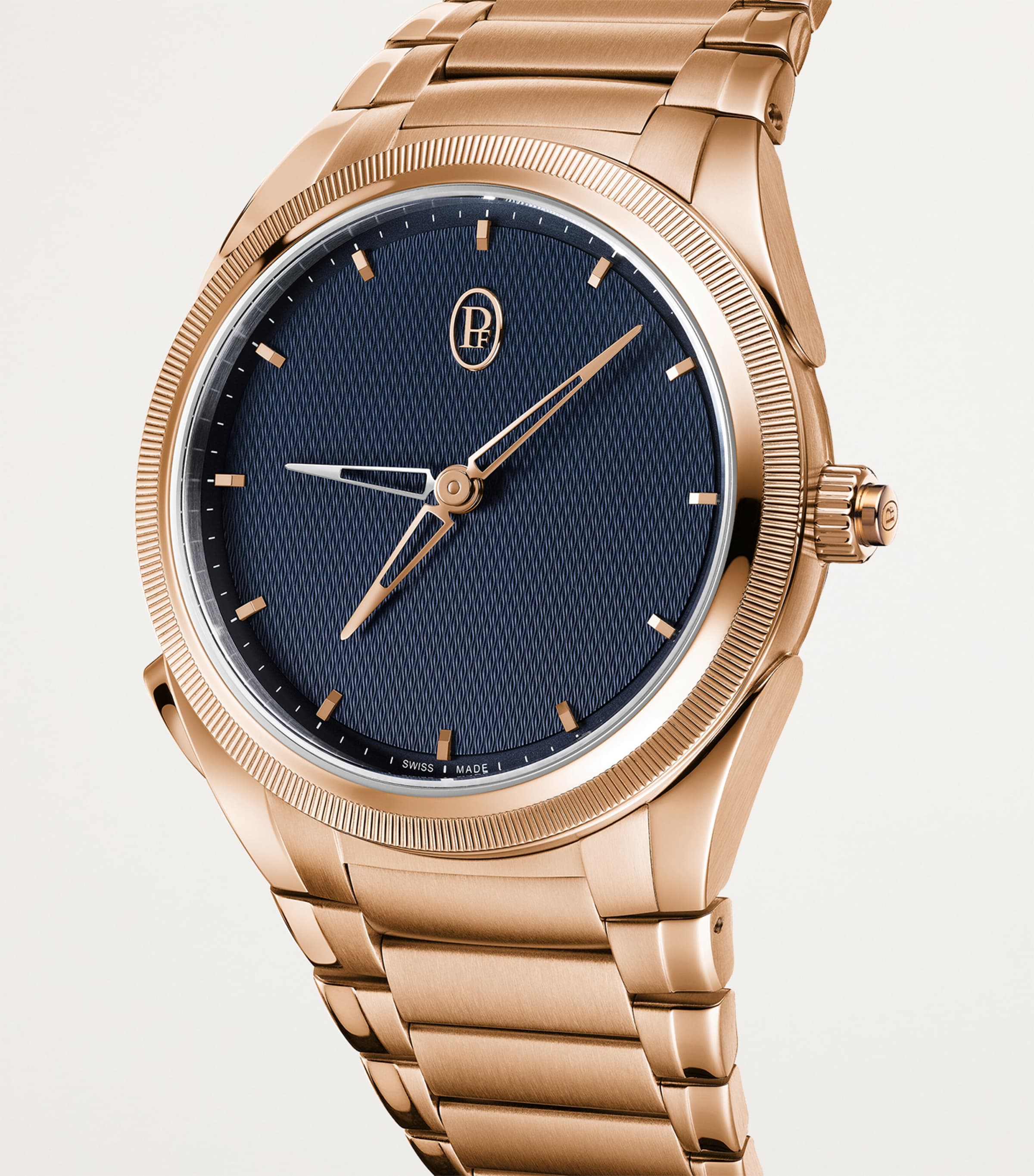 Rose Gold Tonda PF GMT Rattrapante Watch 40mm BLUE Image 2