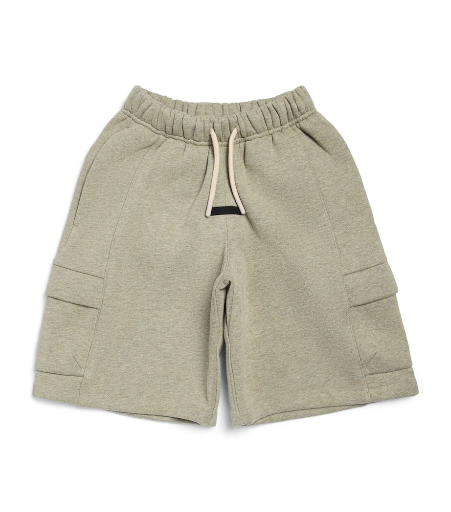 FEAR OF GOD ESSENTIALS KIDS Logo Cargo Sweatshorts (2-14 Years) Heather Image 1