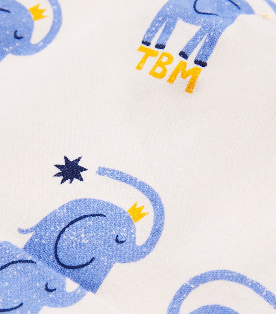 Organic Cotton Elephant Print Hat (0-24 Months) ELEPHANT Image 3