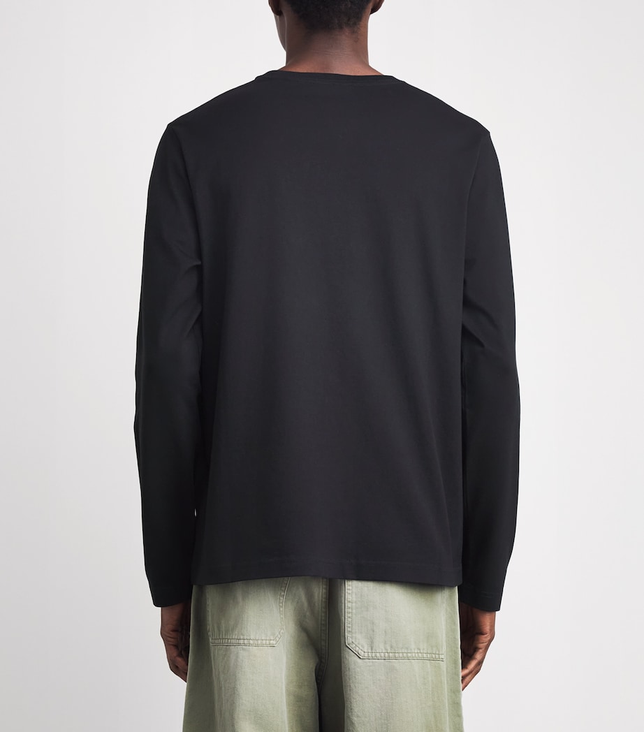 Canada Goose Mens Organic Cotton Vantage Long-Sleeve T-Shirt Black Image 5