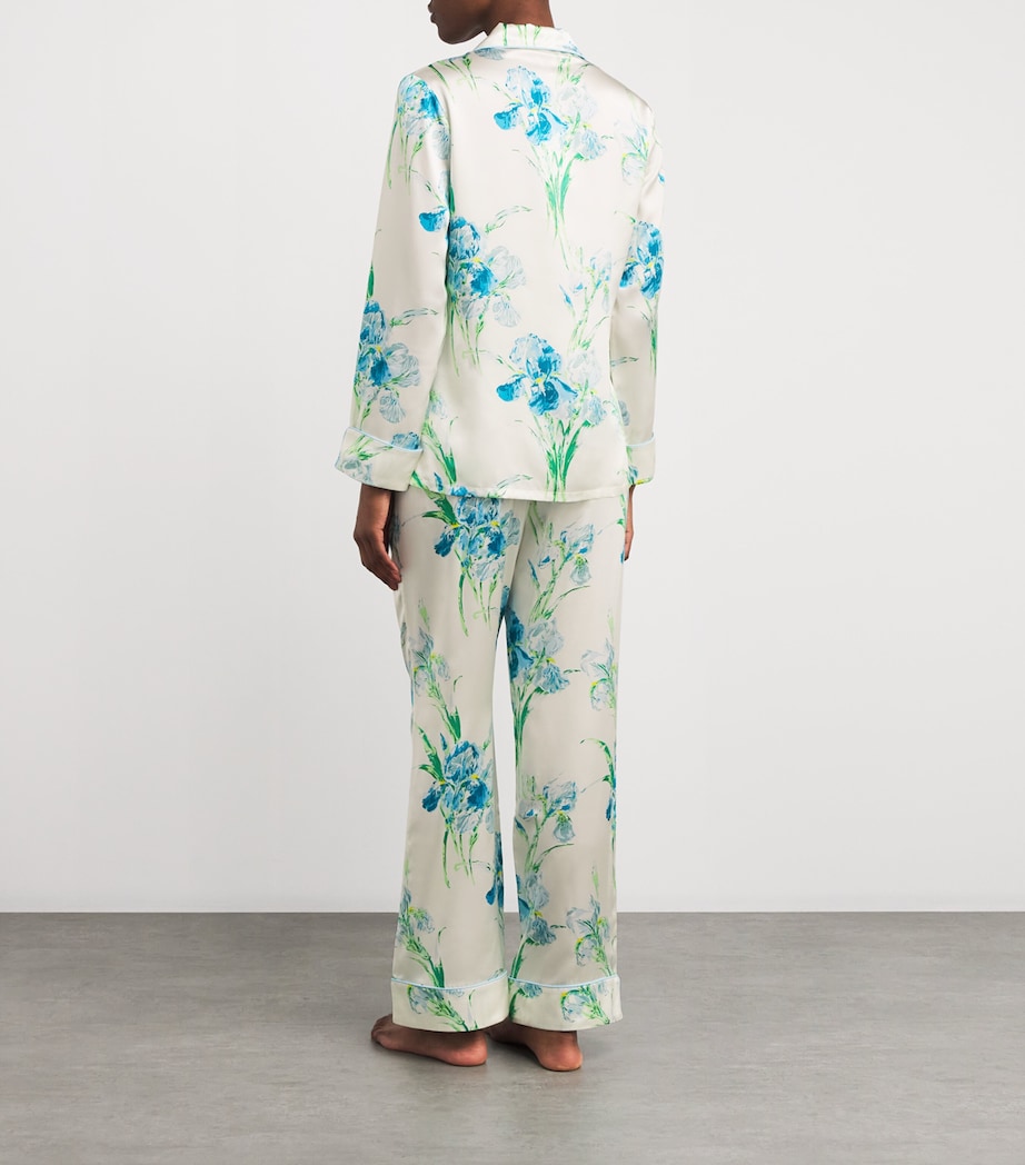 Silk Floral Lila Asterias Pyjama Set ASTERIAS Image 3