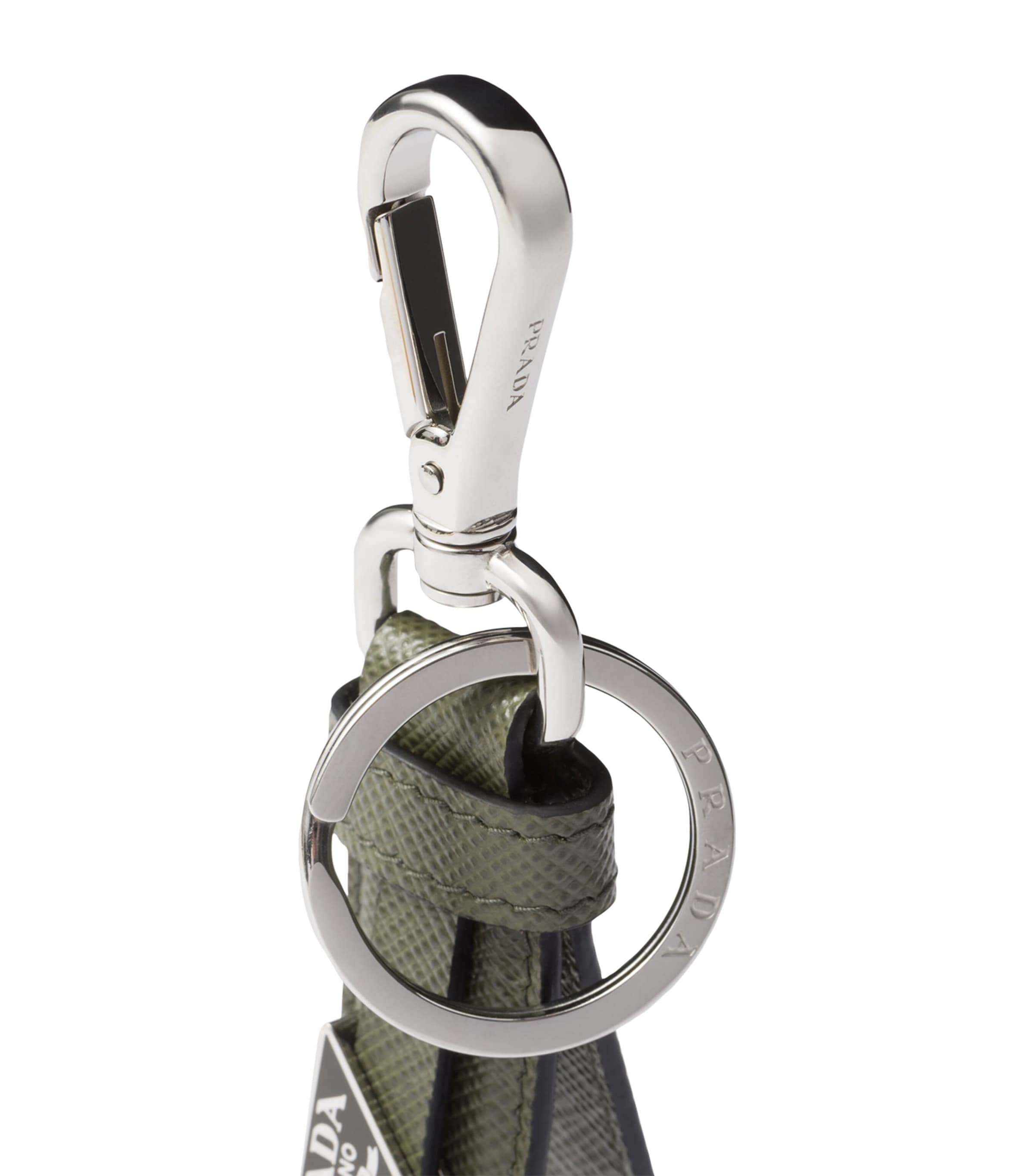 Prada Saffiano Leather Keychain Image 3