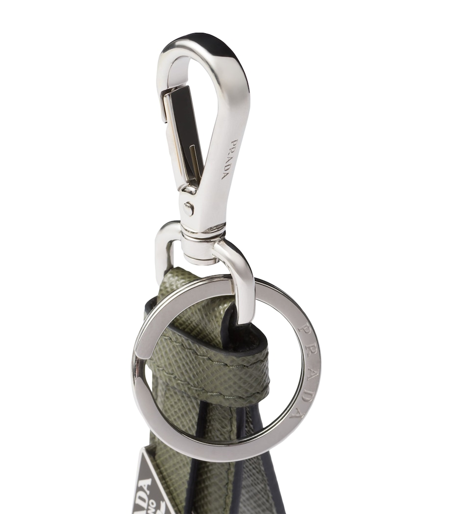 Prada Saffiano Leather Keychain Image 3