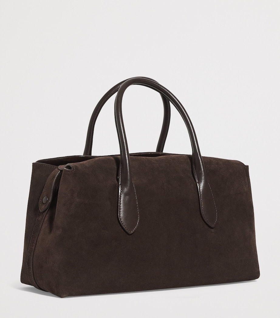 Suede Bellport Satchel Bag CHOCOLATE/TOBACCO Image 3