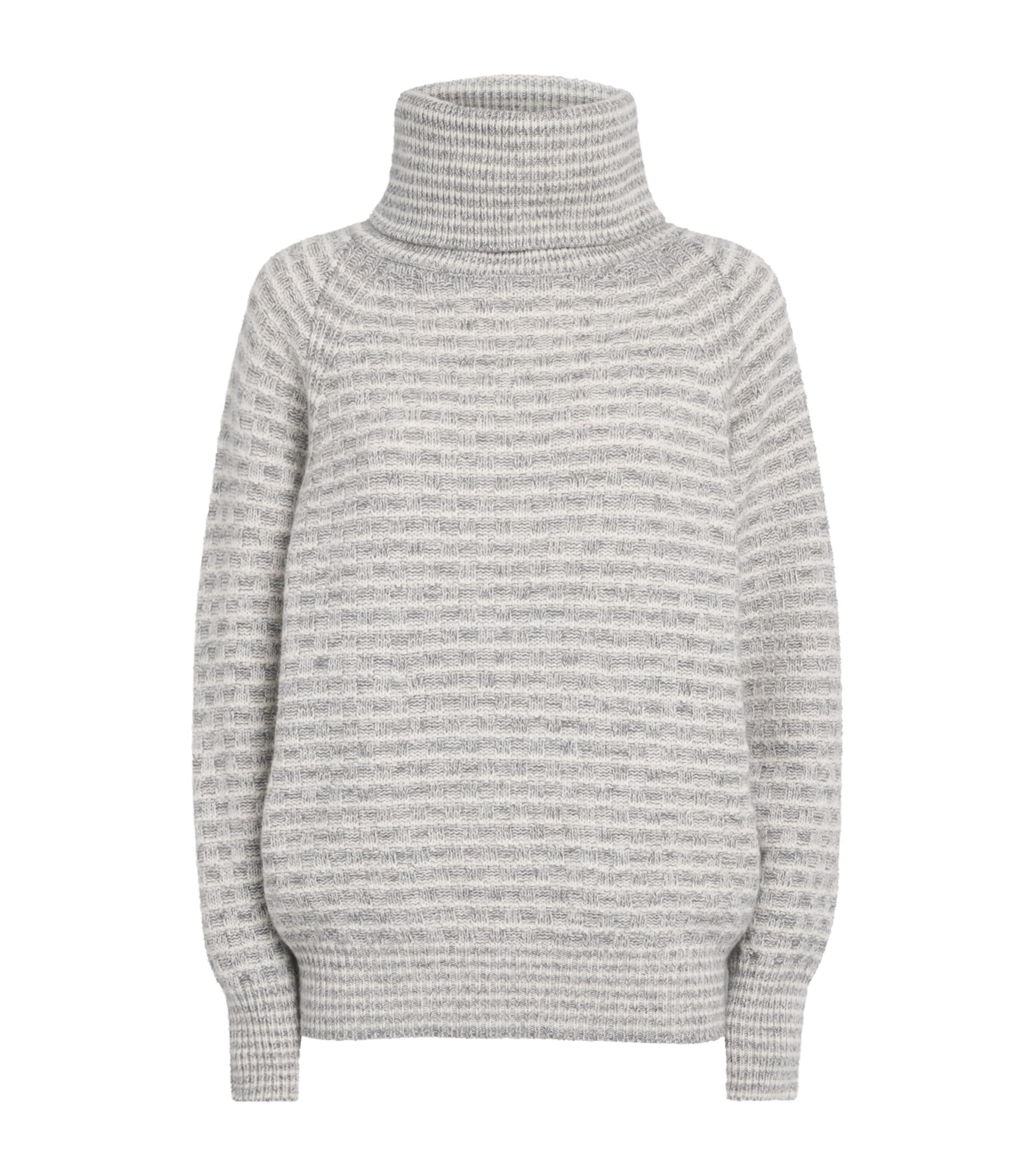 Missoni Womens Mock-Neck Sweater White And Grey Image 1