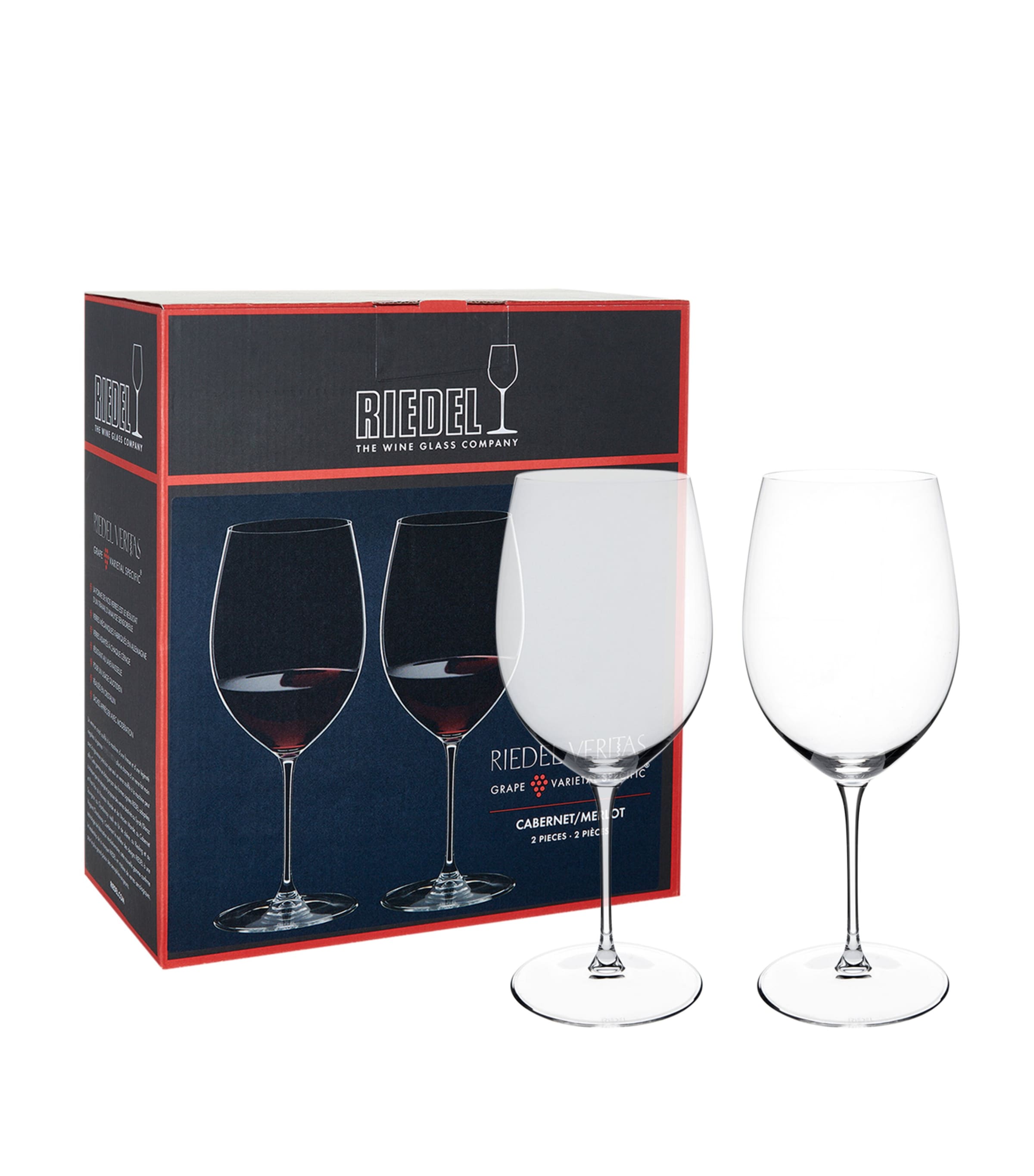 Set of 2 Veritas Cabernet/Merlot Glasses CLEAR Image 4