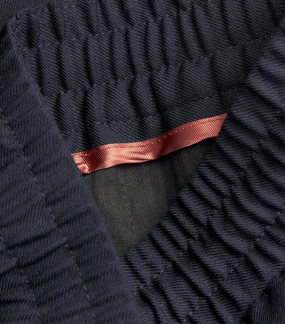 Paul Smith Mens Wool Drawstring Straight Trousers Blue Image 6
