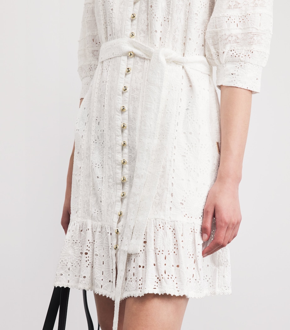 Melissa Odabash Womens Cotton Reagan Mini Dress White Image 3