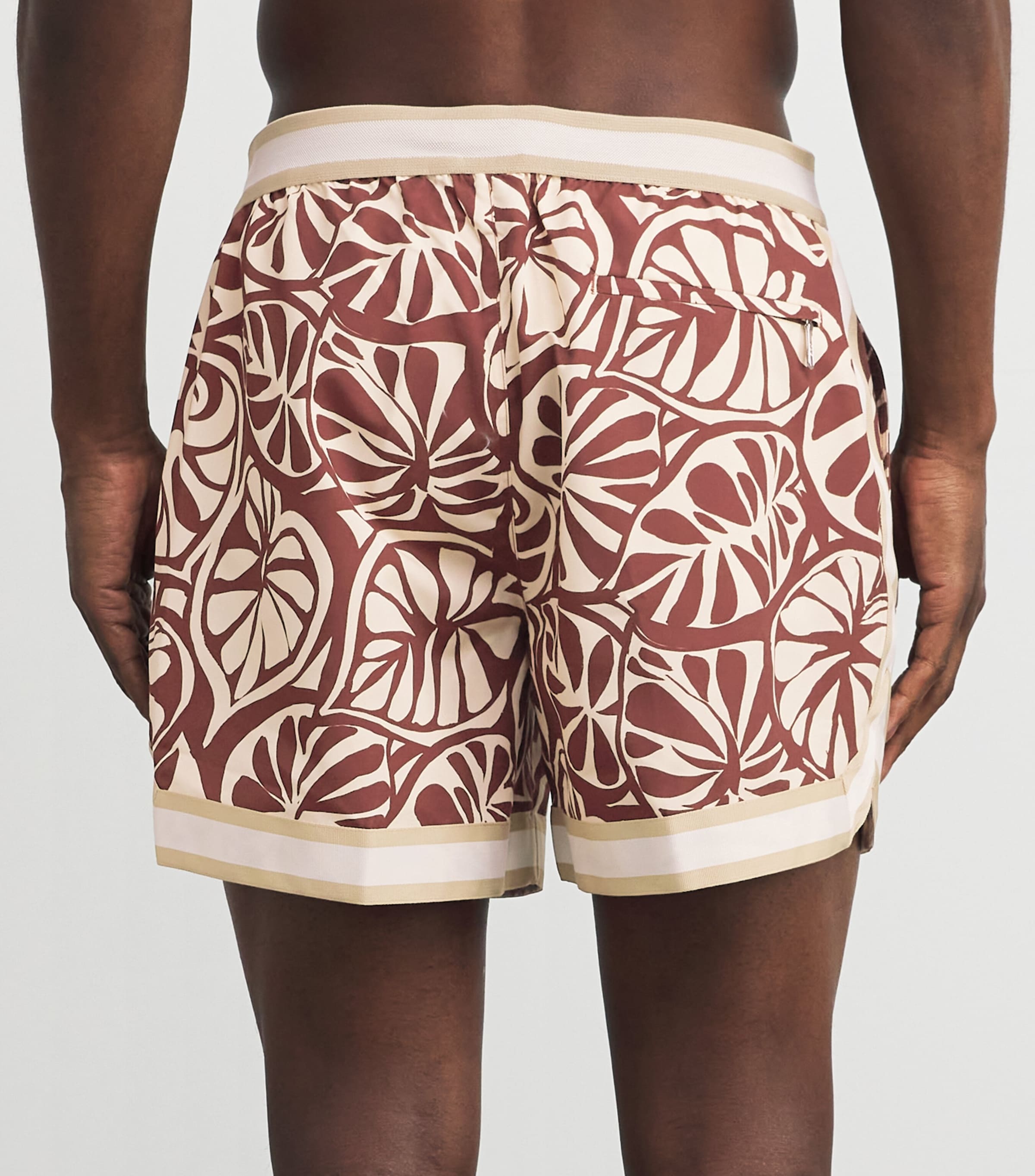 CHÉ Mens Baller Swim Shorts Chocolate Brown Image 4
