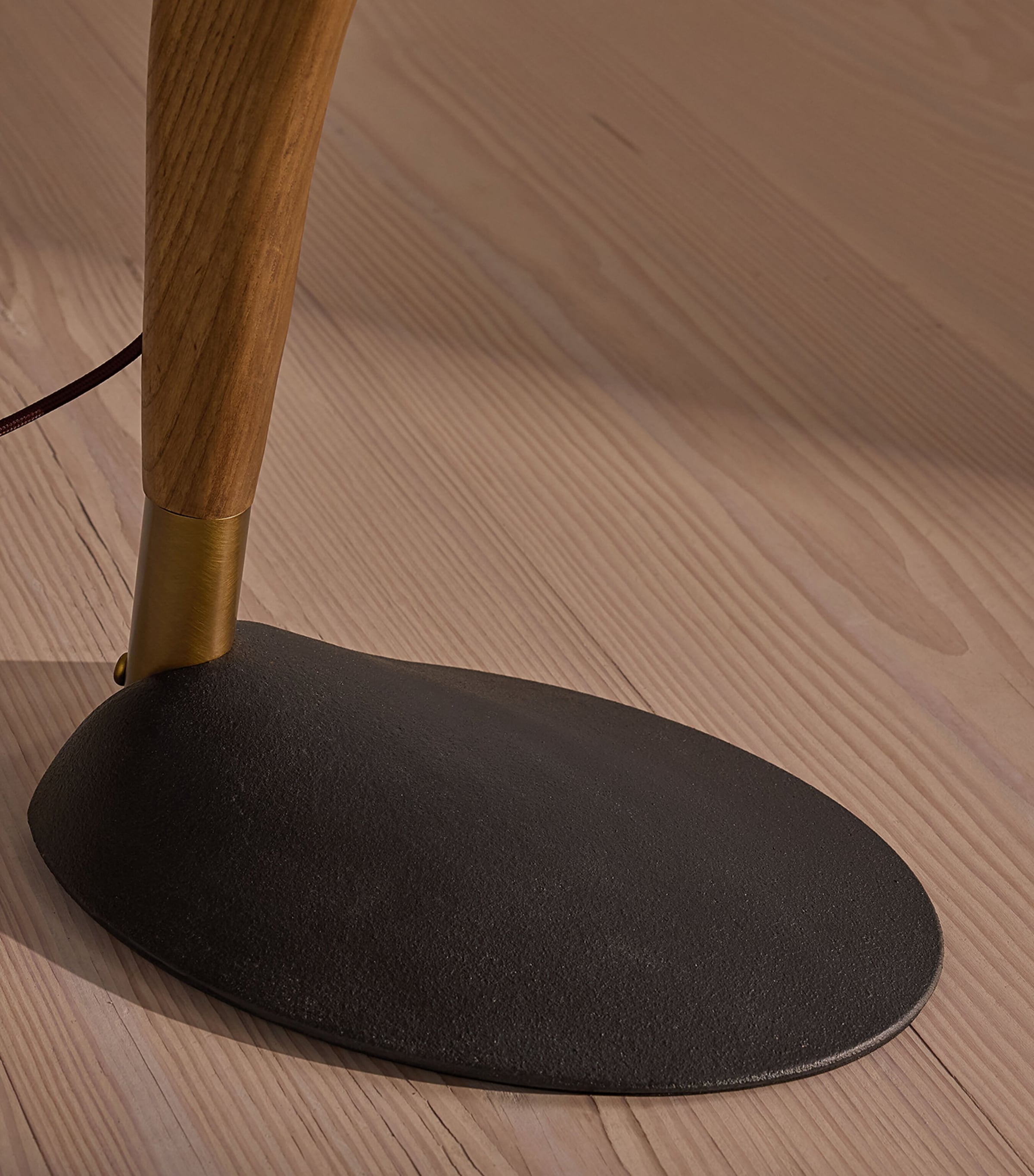 Soho Home Oak Wren Floor Lamp Wood Image 5