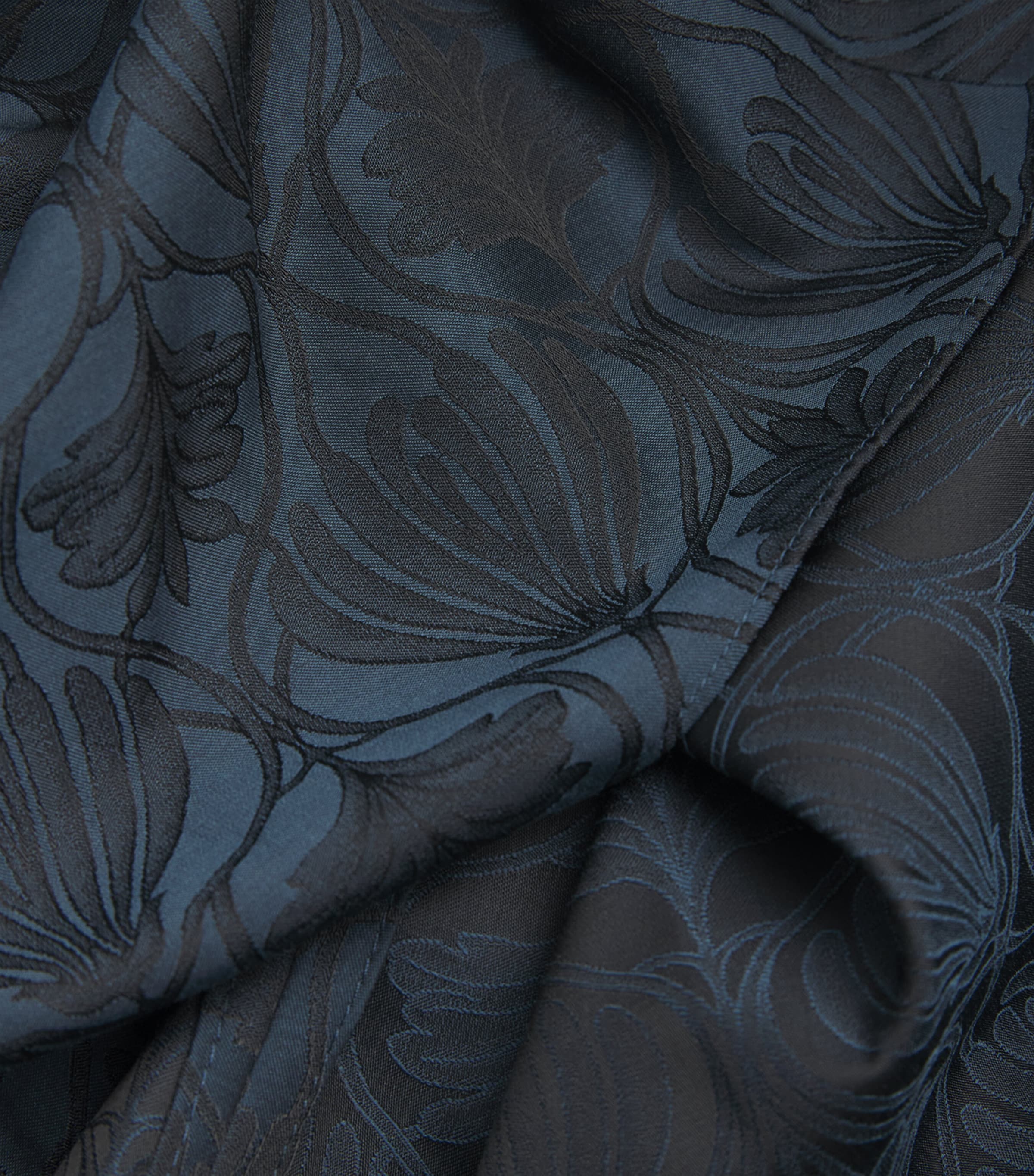 Crystal Brooch Jacquard Midi Dress MIDNIGHTBLUE Image 5