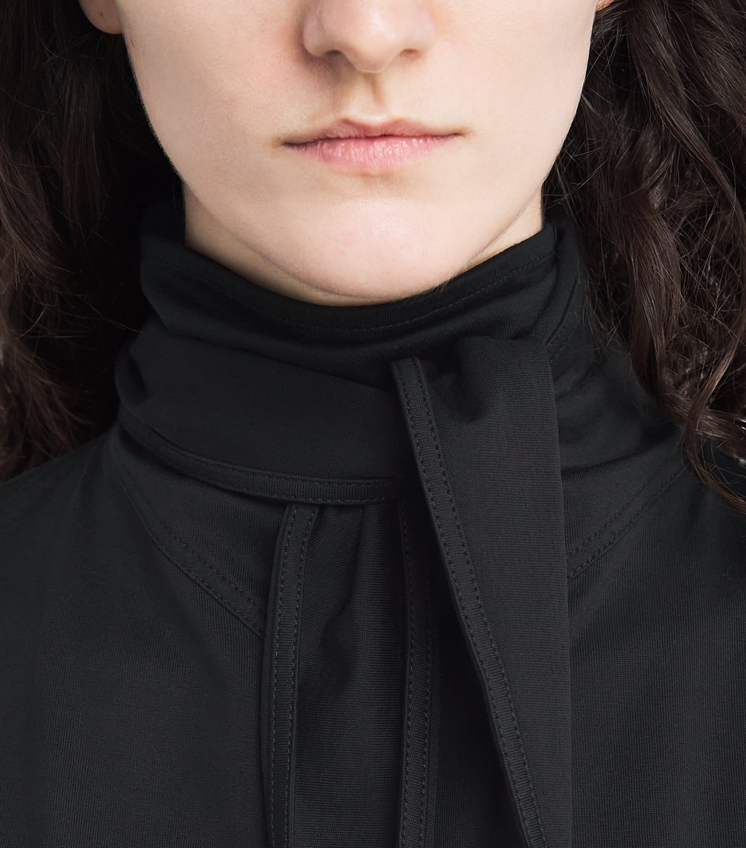 Cotton Foulard T-Shirt BK999 BLACK Image 6