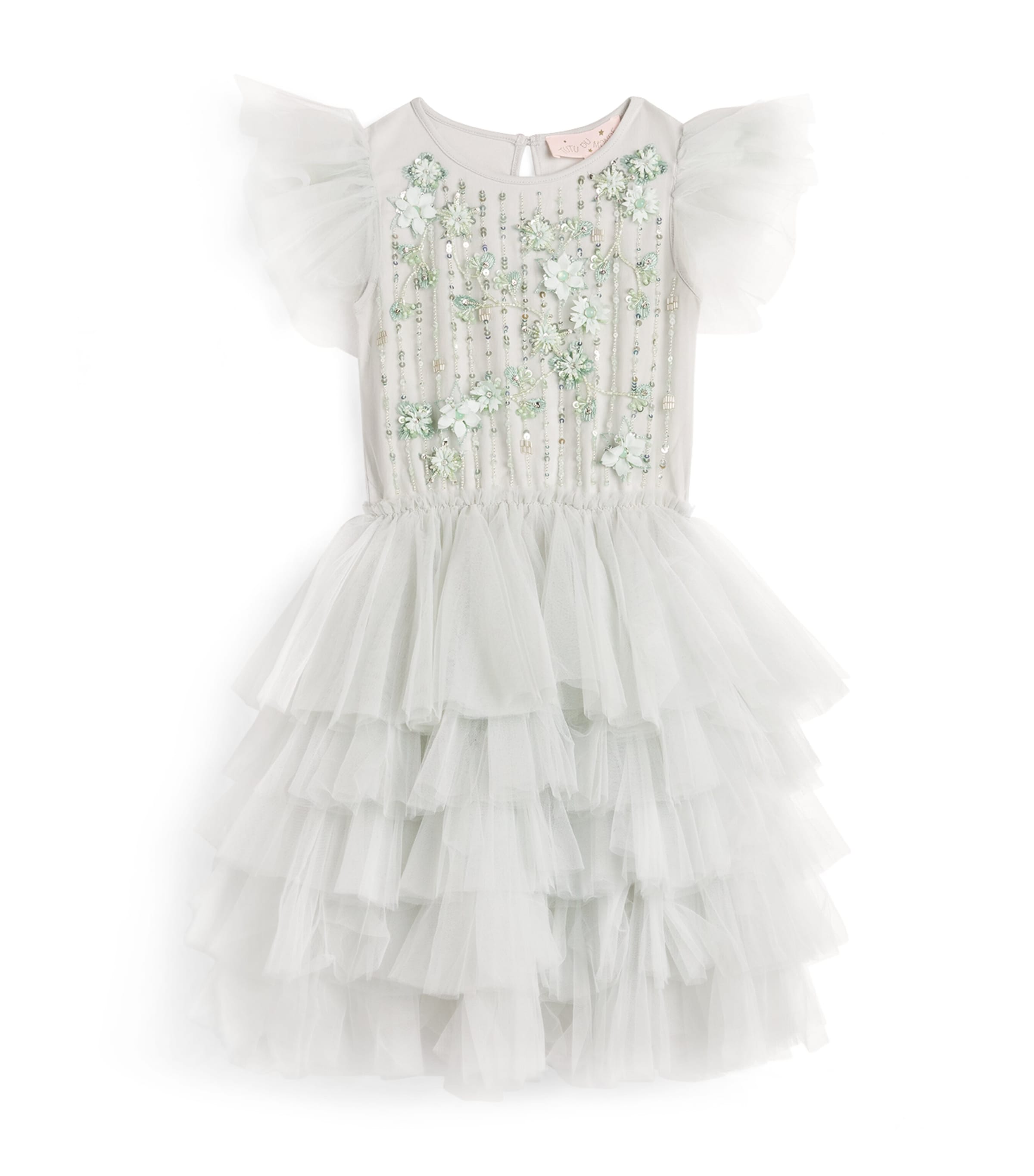 Tutu Du Monde Kids' Tulle Embellished Gardenia Dress