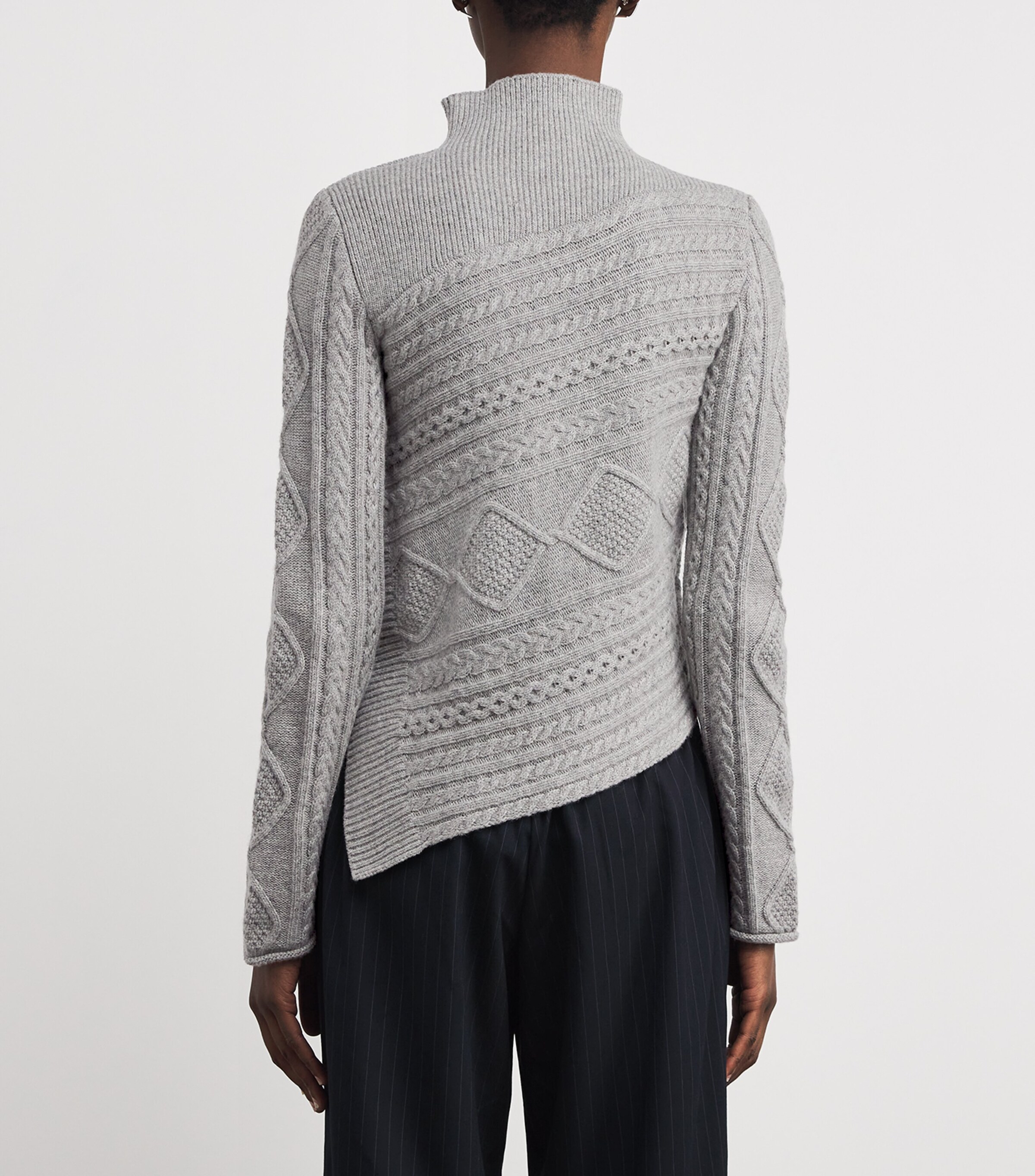 Wool-Blend Rollneck Sweater HEATHER GREY Image 4
