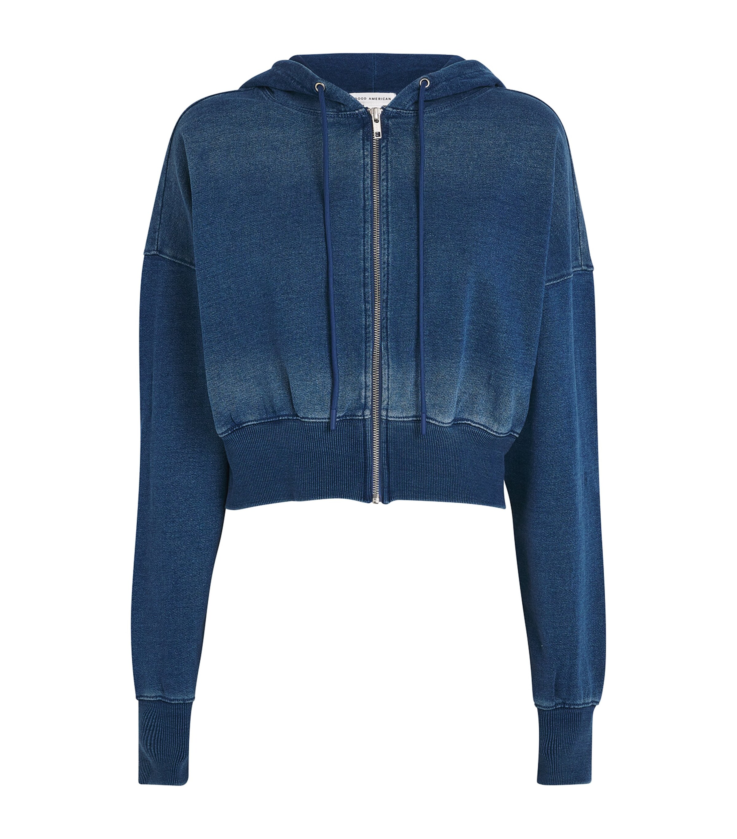 Good American Jeanius Zip-up Hoodie