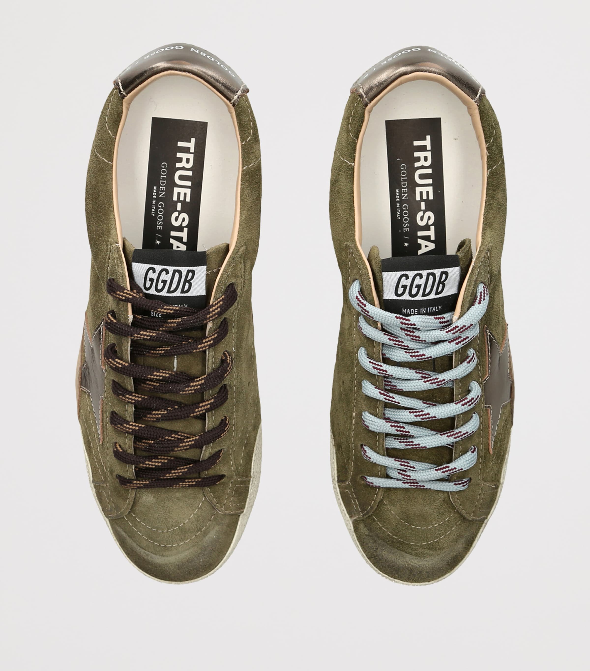Golden Goose Suede True Star Sneakers Green Image 3