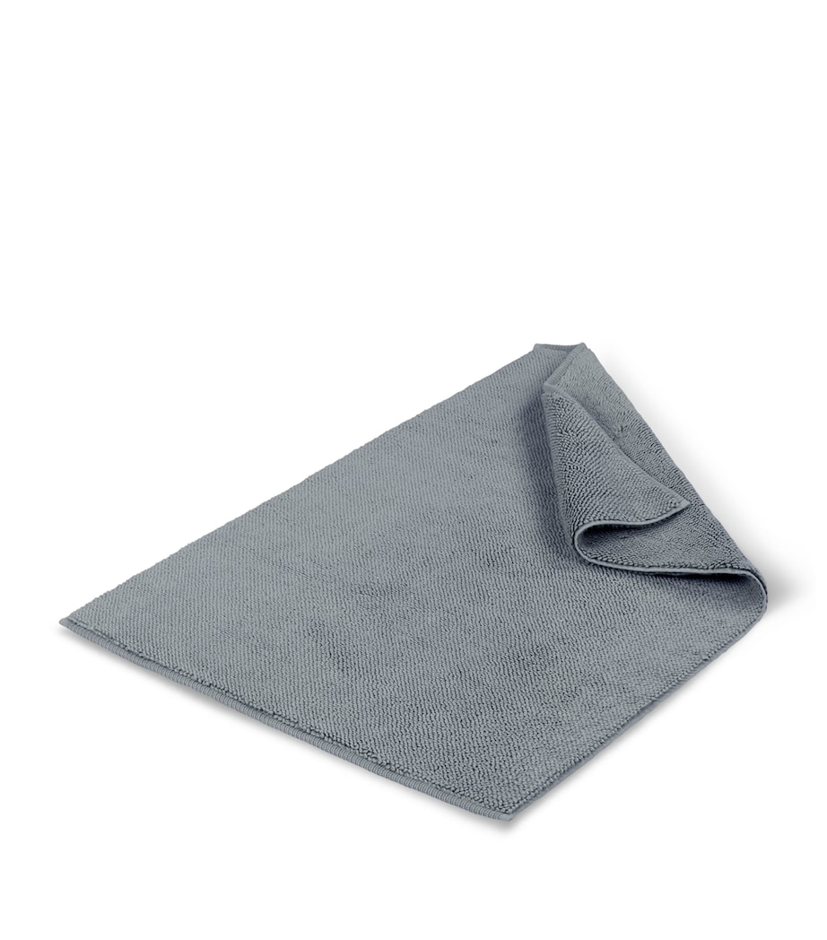 Hamam Organic Cotton Pera Bath Mat (60cm x 95cm) Dark Frost Image 1