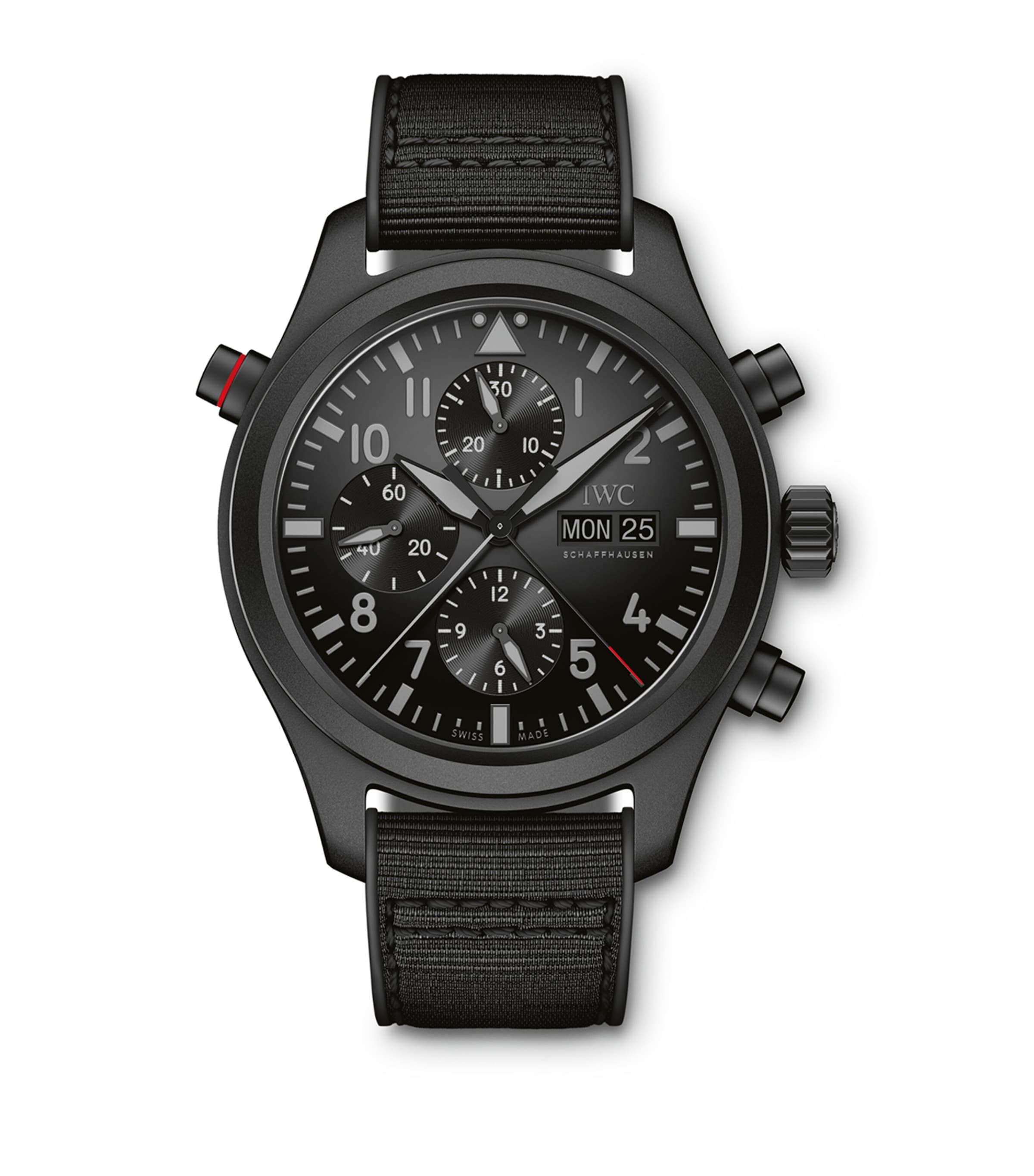 x Top Gun Ceratanium Double Chronograph Pilot’s Watch BLACK Image 2