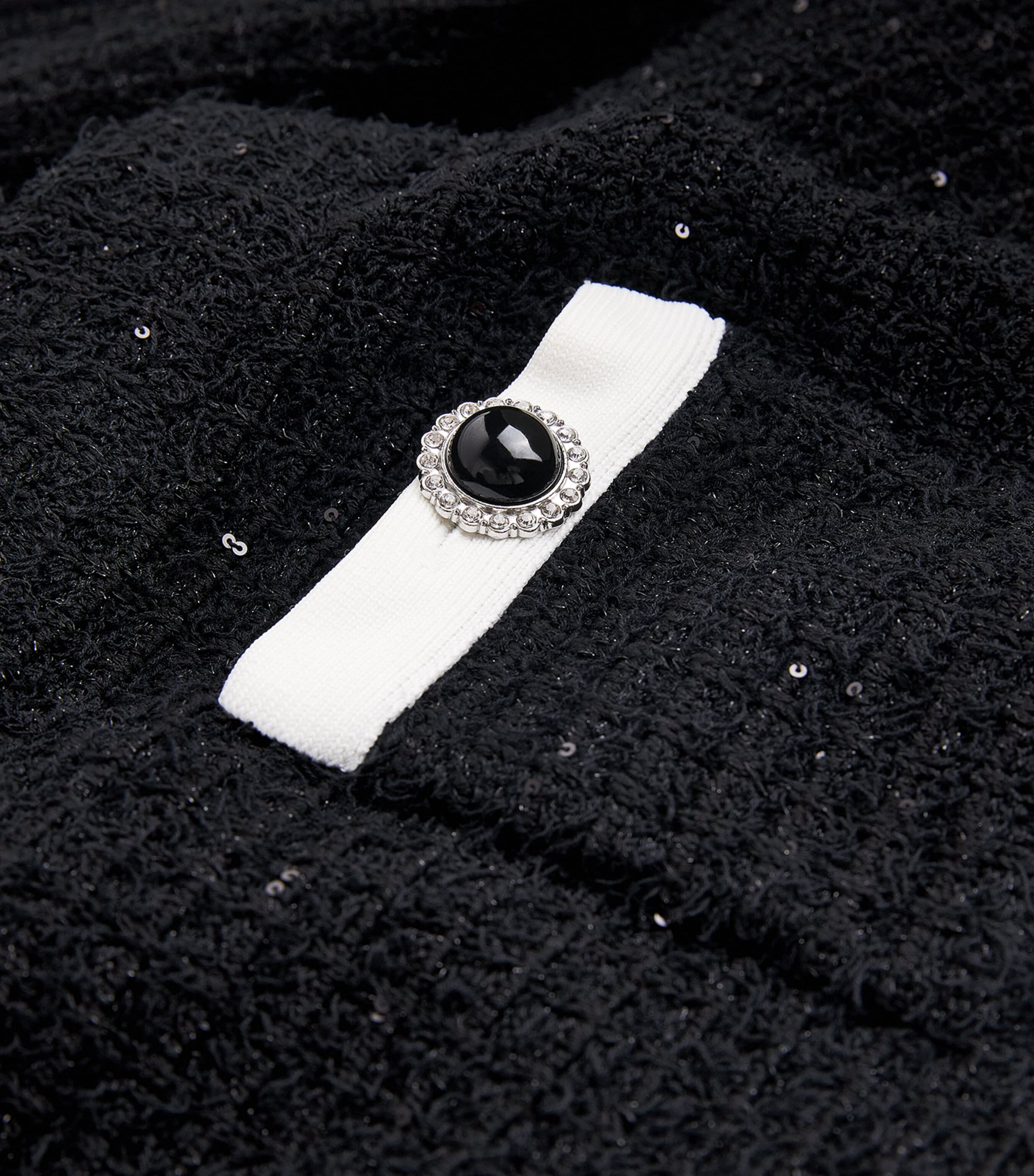 Textured Midi Skirt BLACK Image 5