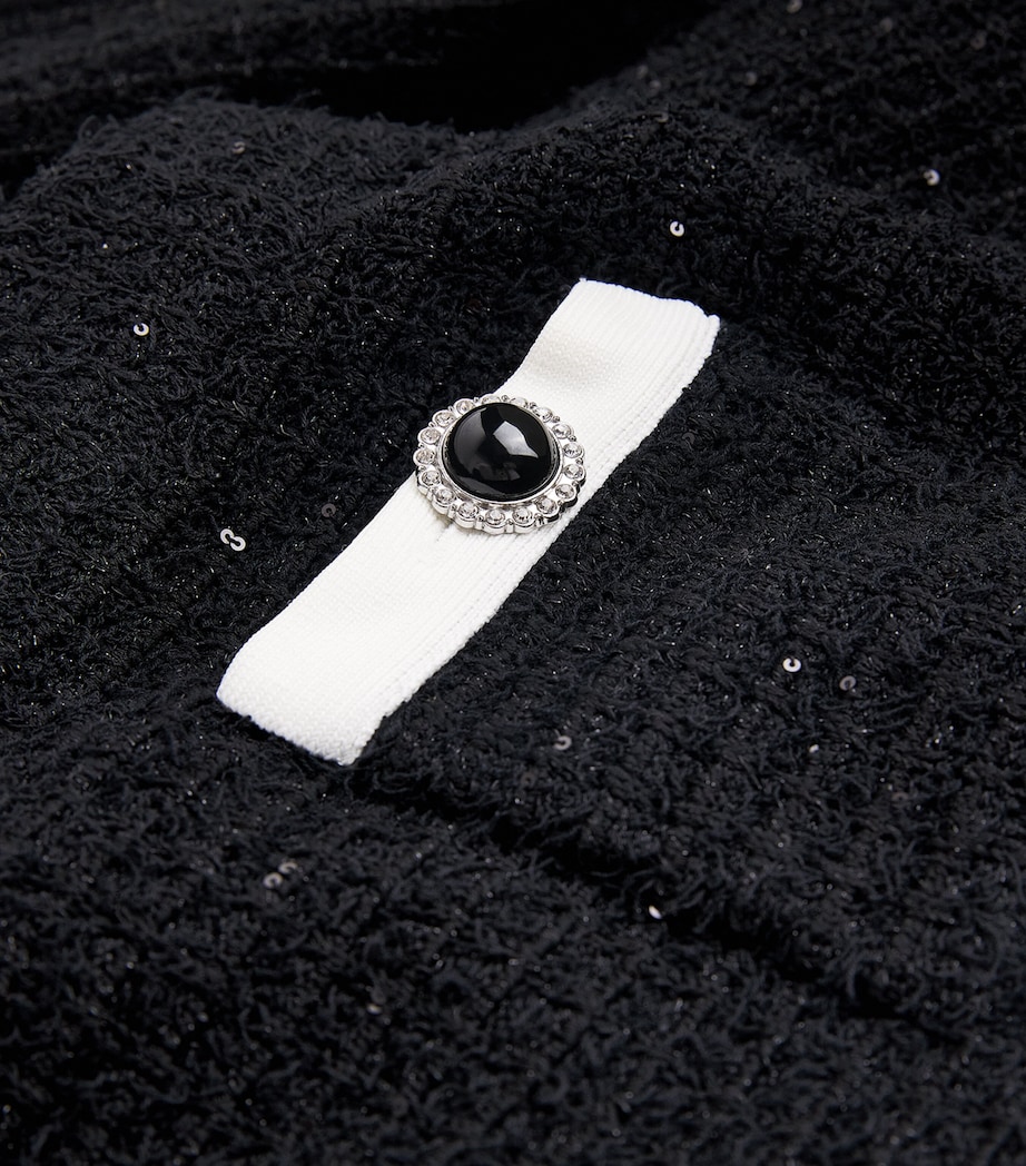 Textured Midi Skirt BLACK Image 5