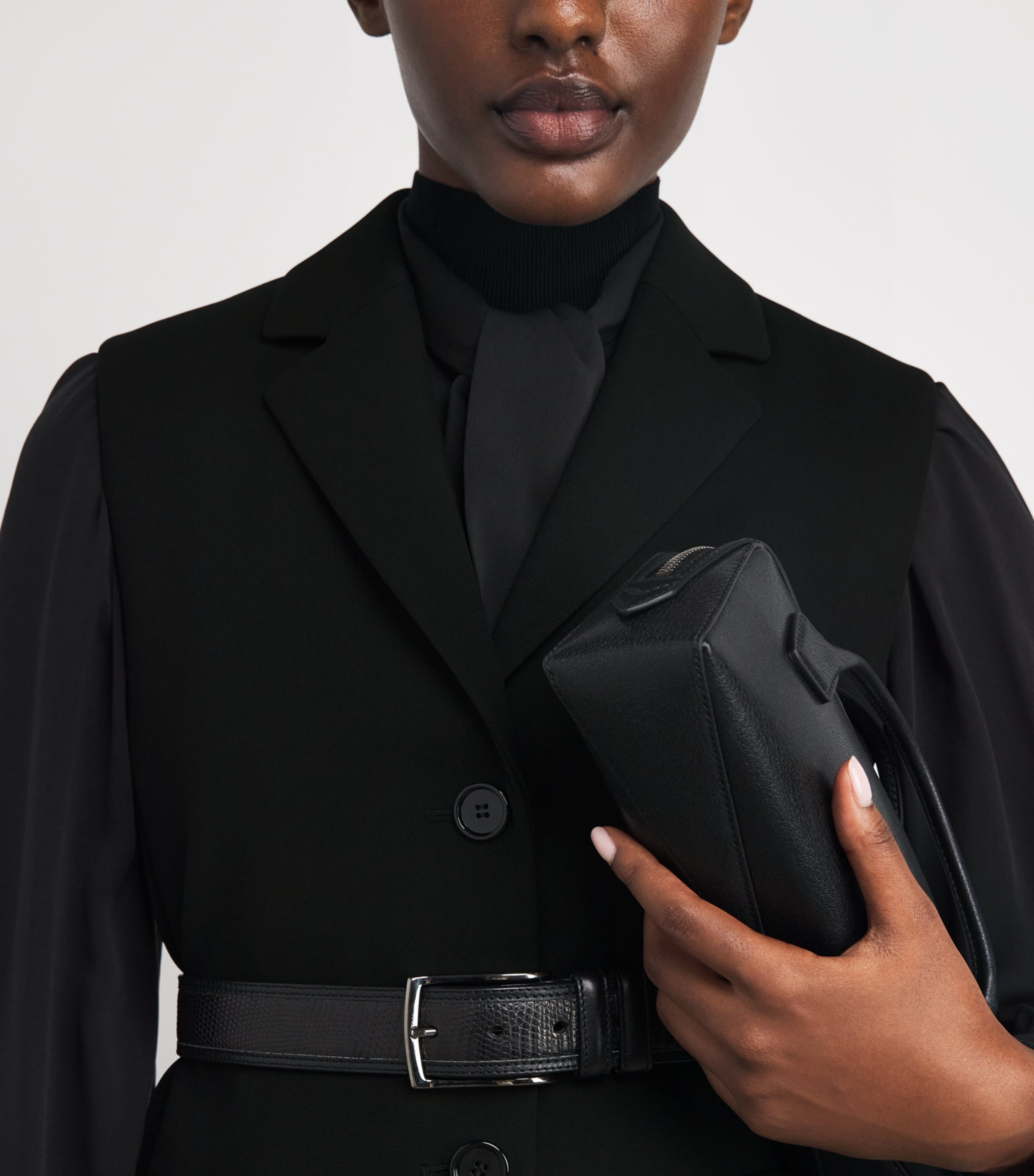 Virgin Wool Waistcoat BLACK Image 6