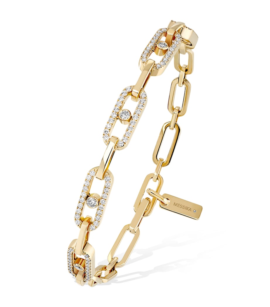 Yellow Gold and Diamond Move Link Multi Bracelet YELLOW GOLD Image 1