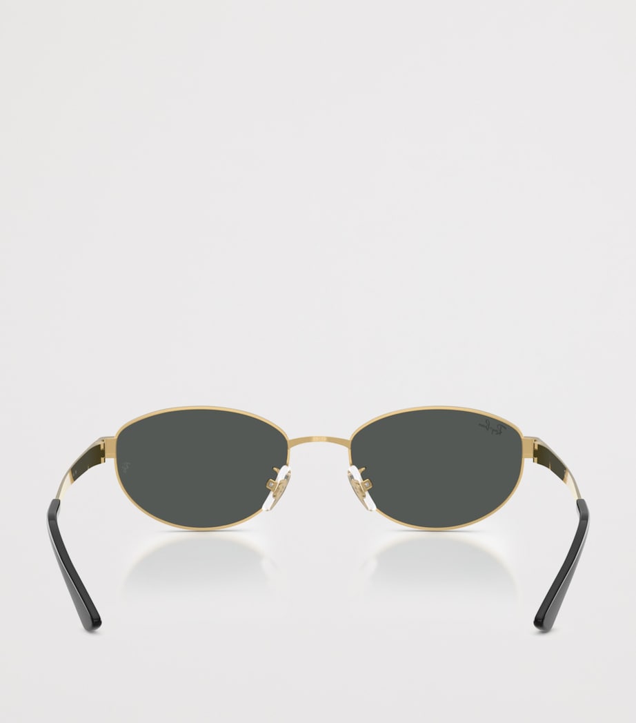 RB3774D Metal Oval Sunglasses 001/87 Image 4