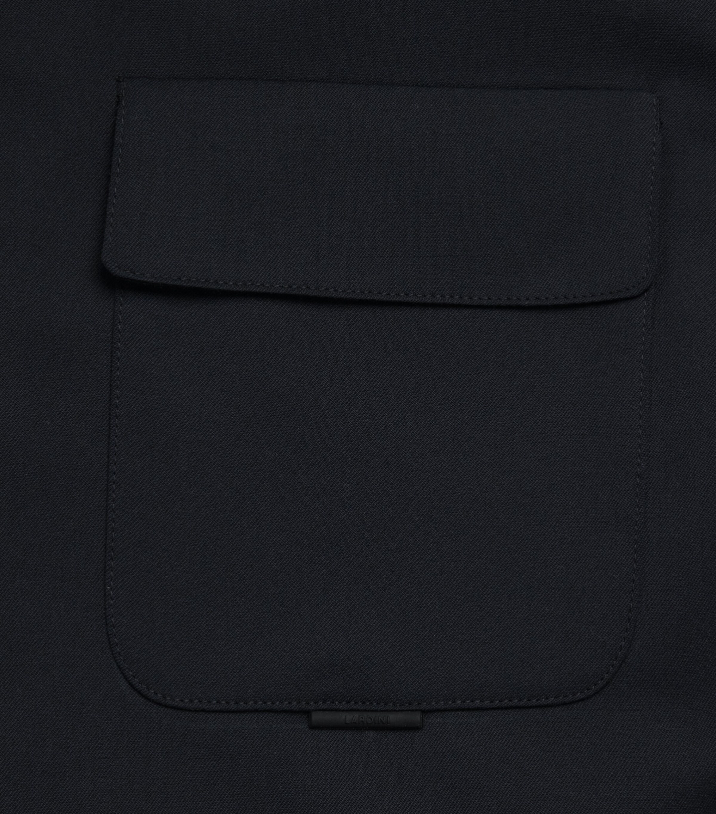 Lardini Mens Cotton 2-Way Zip Jacket Navy Image 6