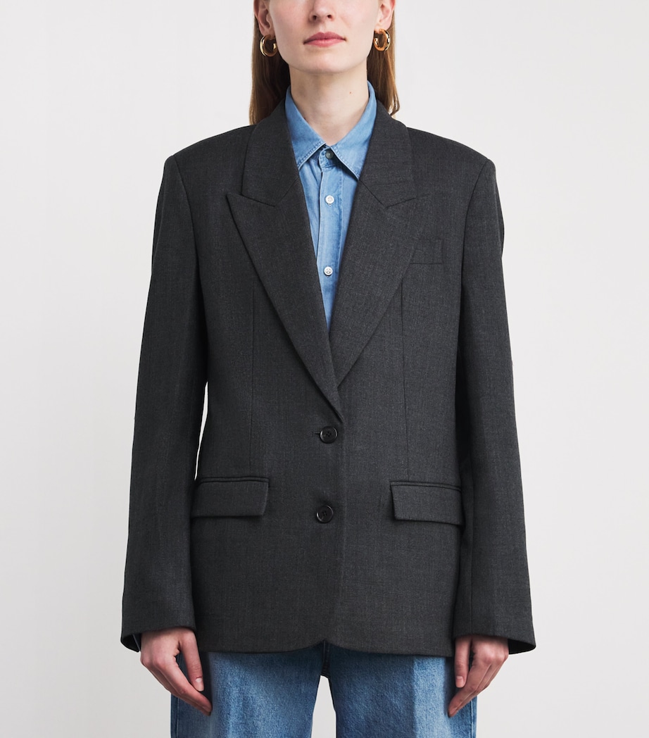 Wool Ross Blazer DARK GREY Image 3