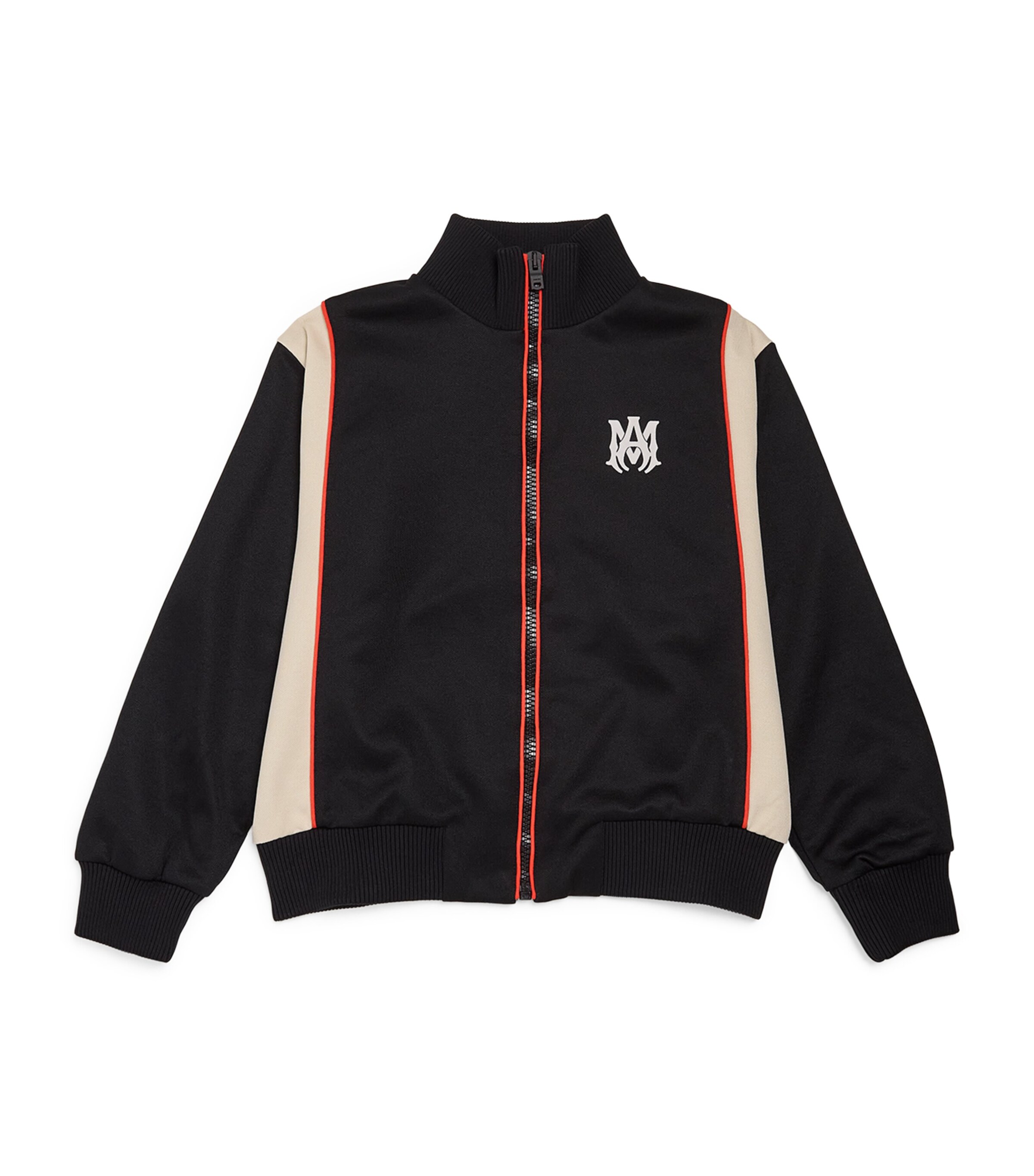 Amiri Logo-appliqué Zip-up Track Jacket In Black