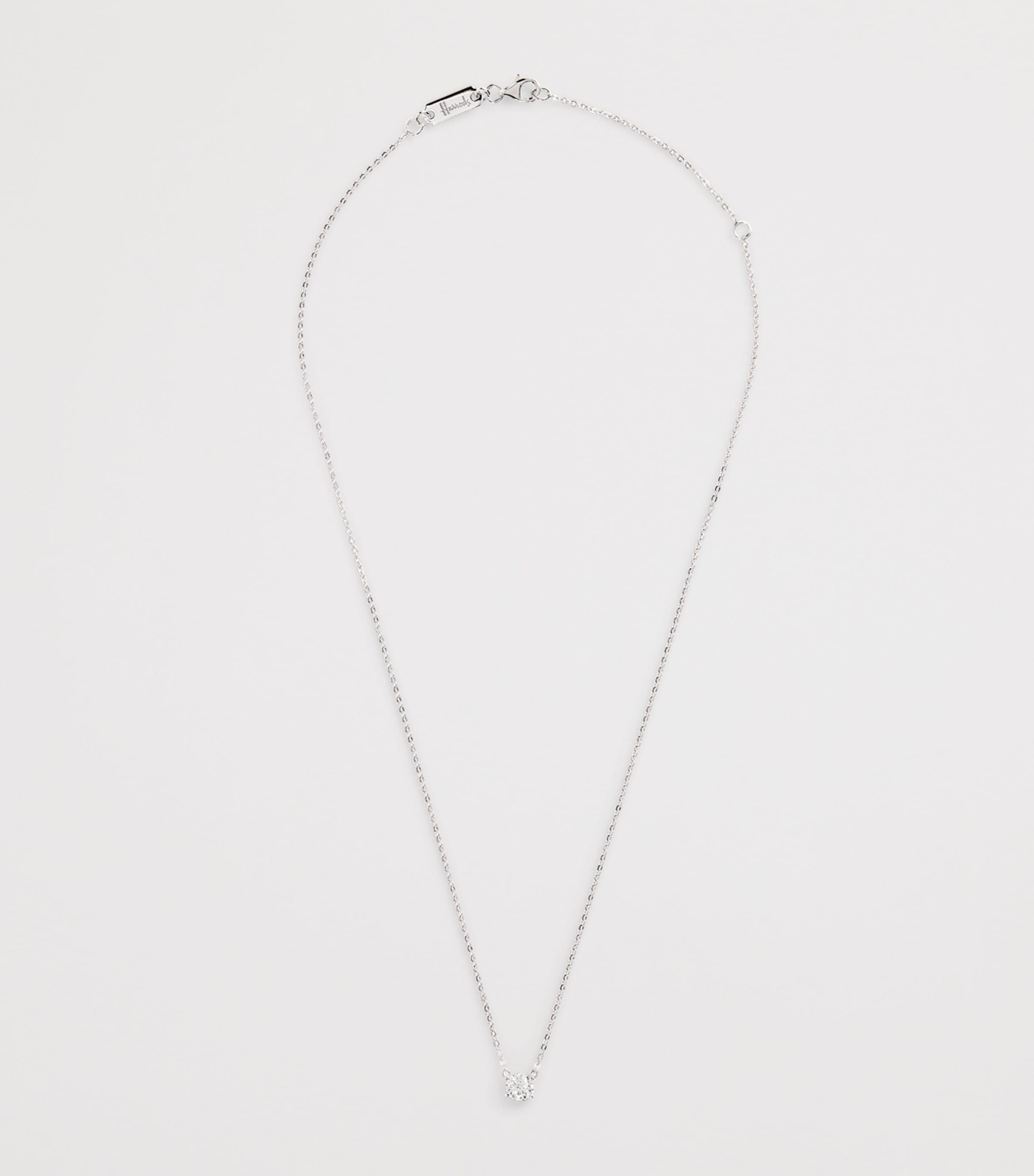 White Gold and Diamond Pendant Necklace (0.75ct) WHITE GOLD Image 3