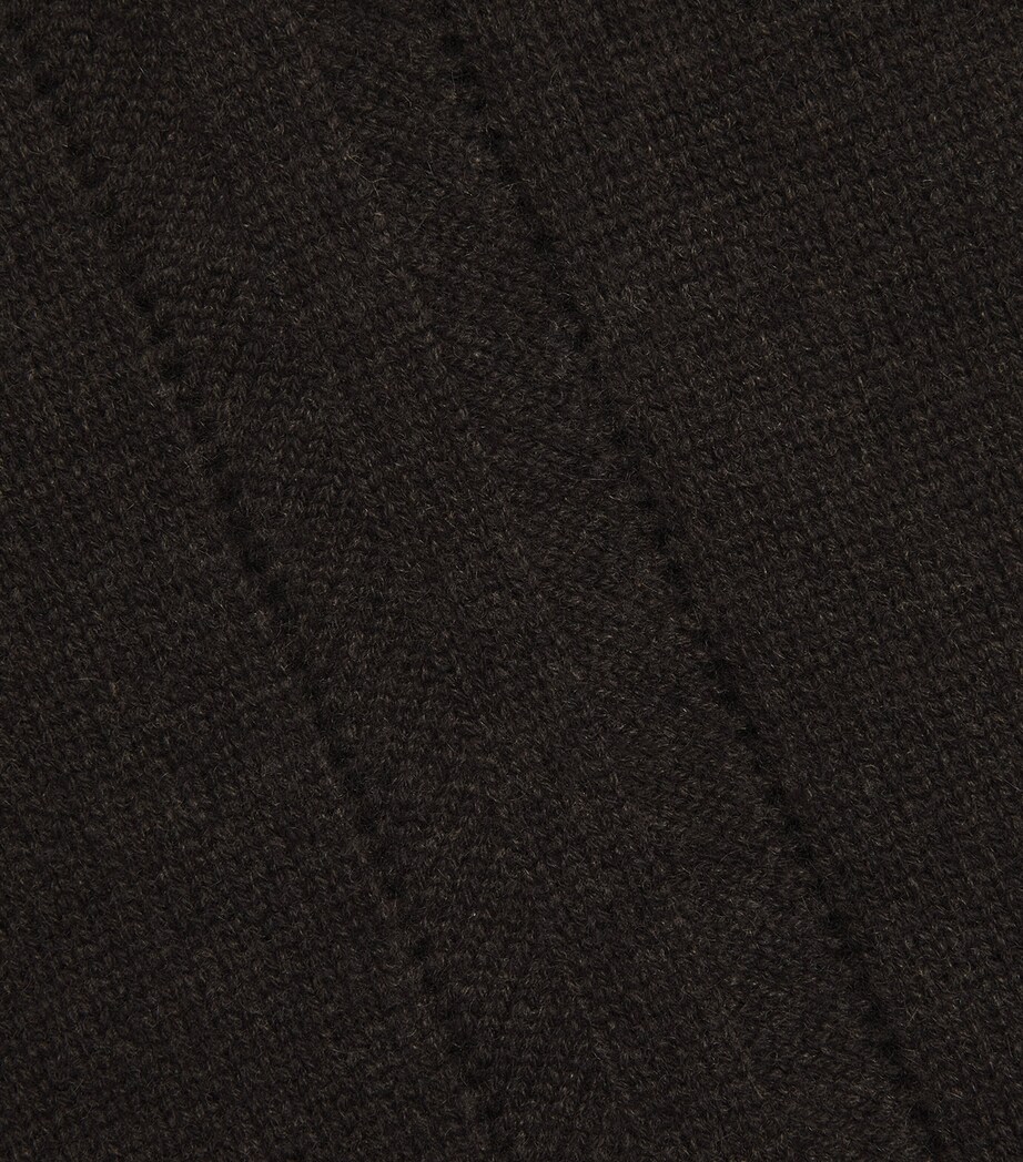 Le Kasha Womens Organic Cashmere Cecina Sweater Vest Chocolat Image 5