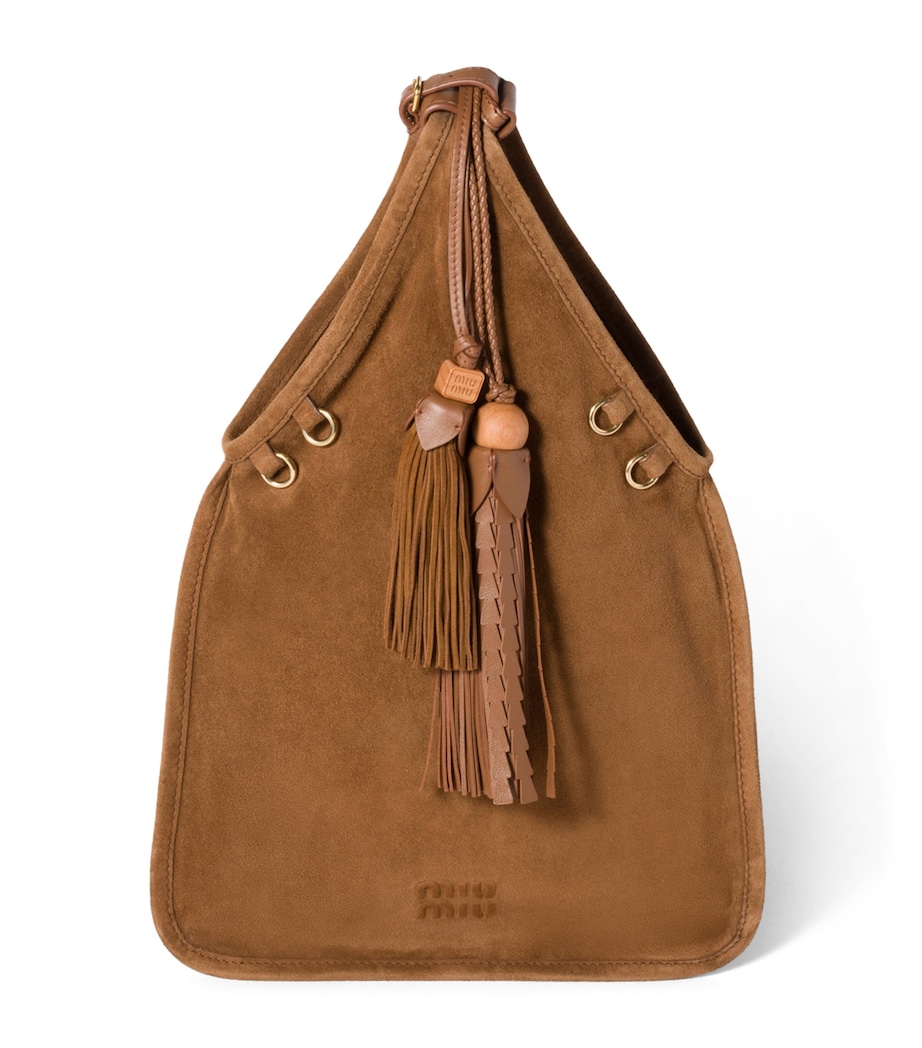 Suede Tassel Tote Bag F0316 Image 1