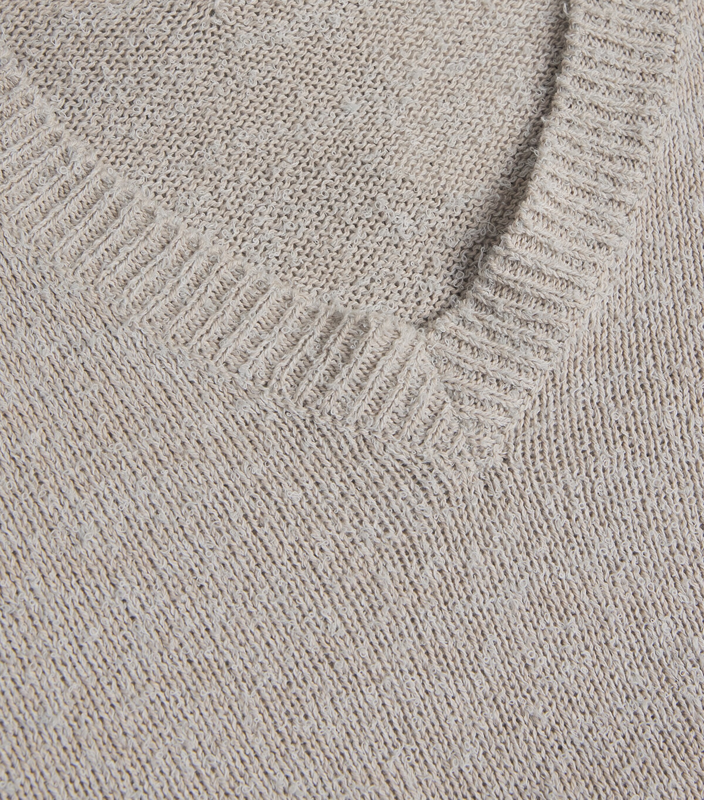 Maison Margiela Mens Cotton-Blend V-Neck Sweater Ice Blue/beige Image 5