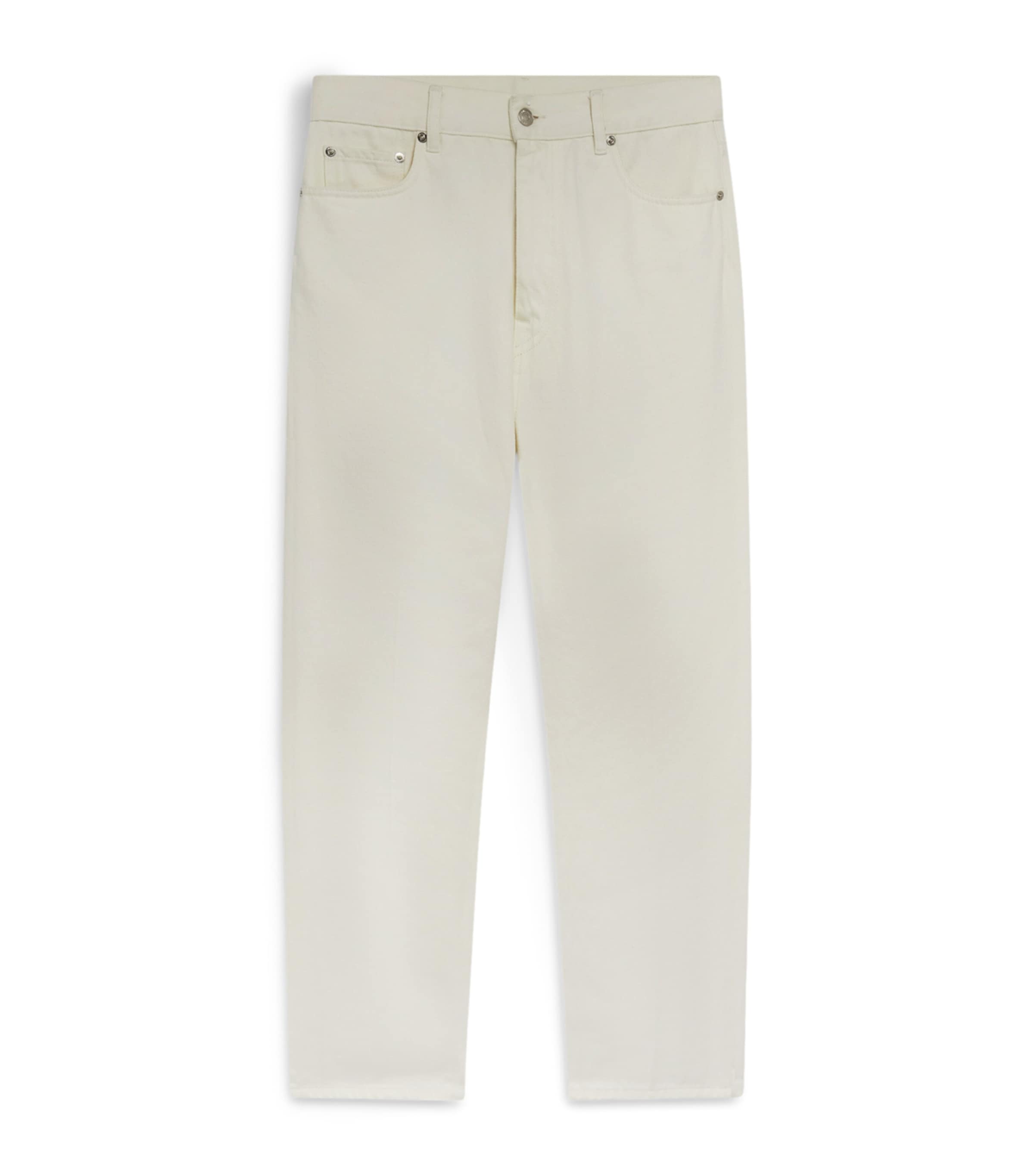 Dunhill Sea Island Cotton Straight Jeans In White