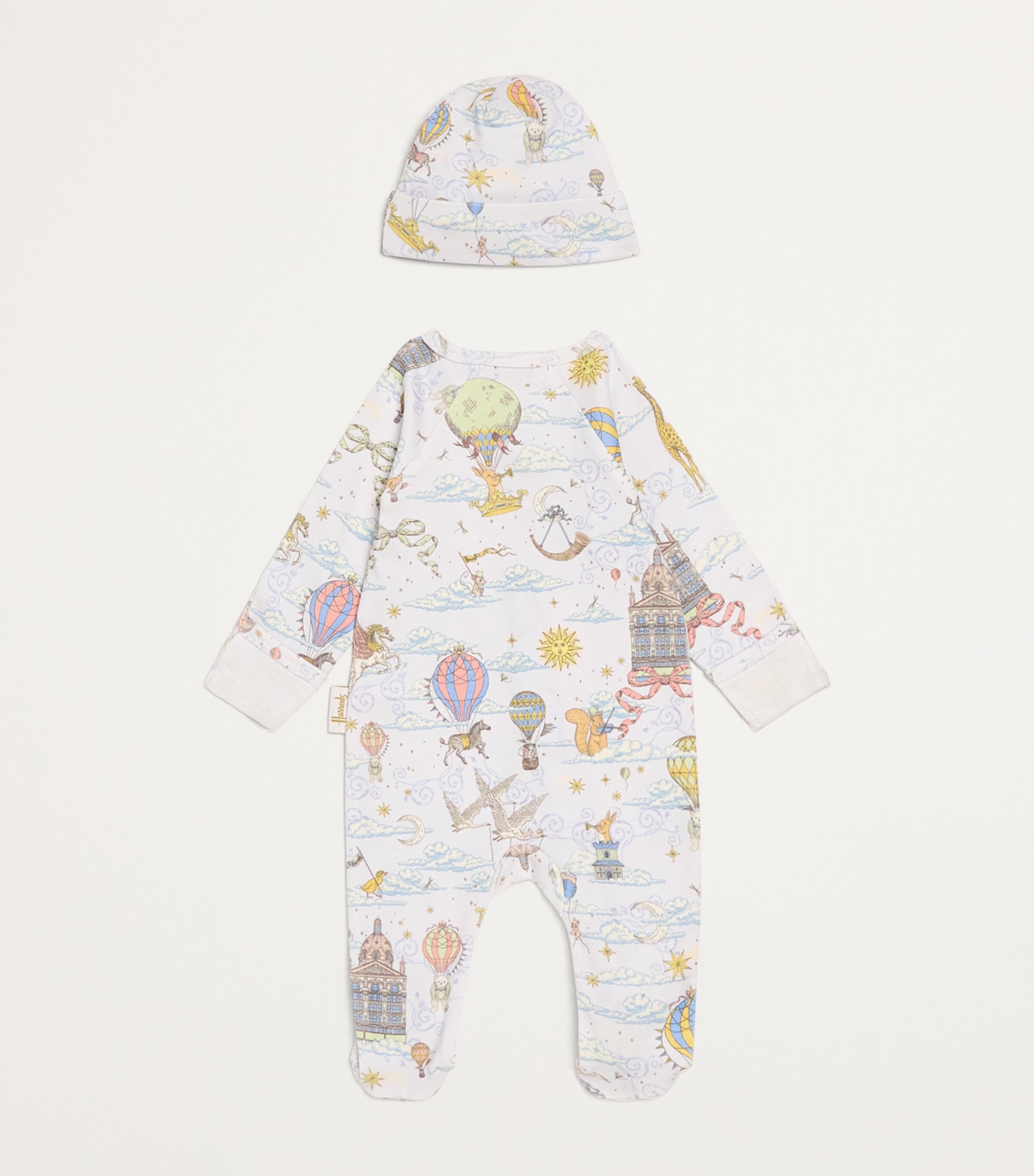 Balloon All-In-One and Hat Gift Set (0-18 Months) BLUE Image 2