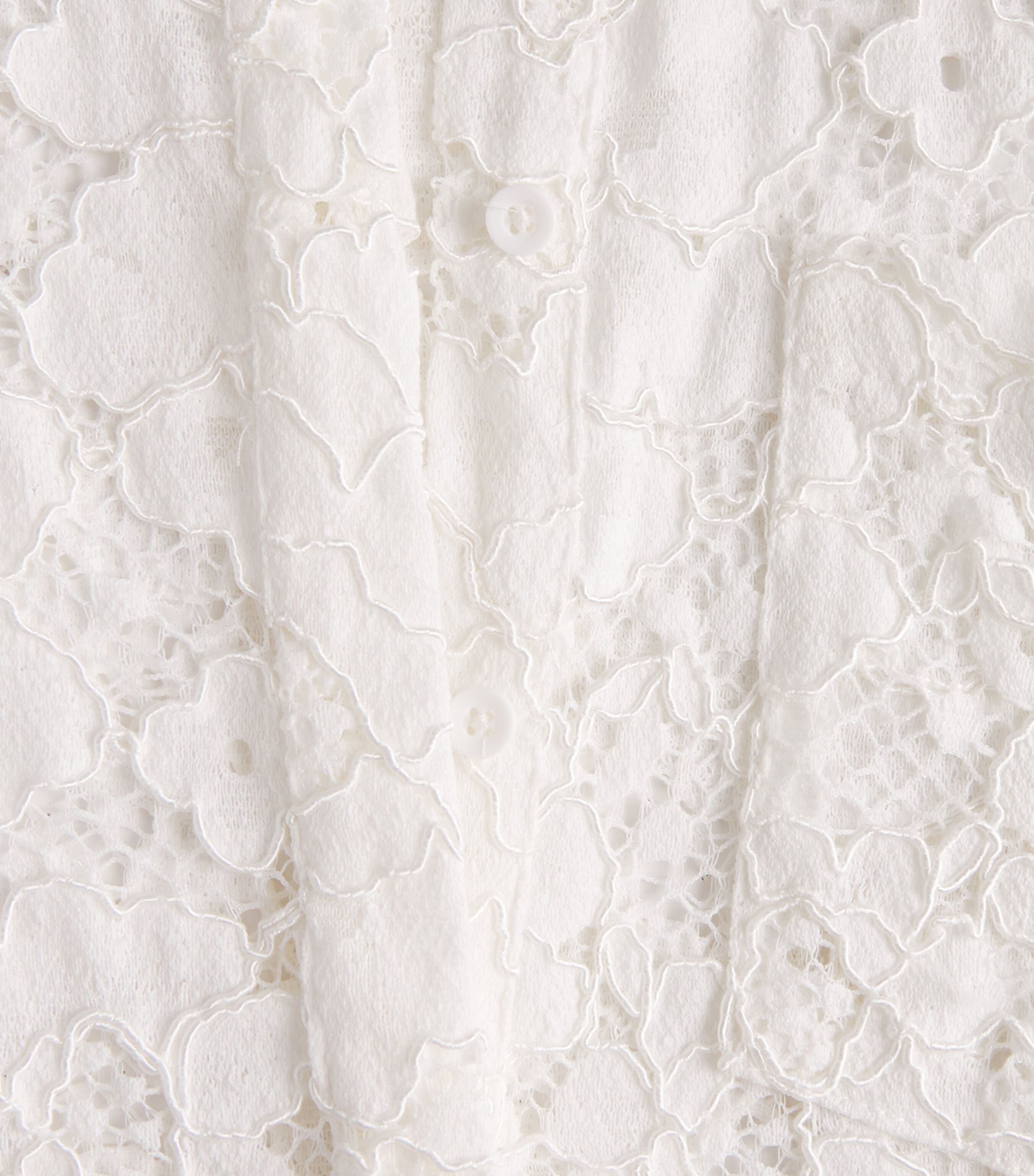 Alice+Olivia Womens Lace Lane Shirt Off White Image 6