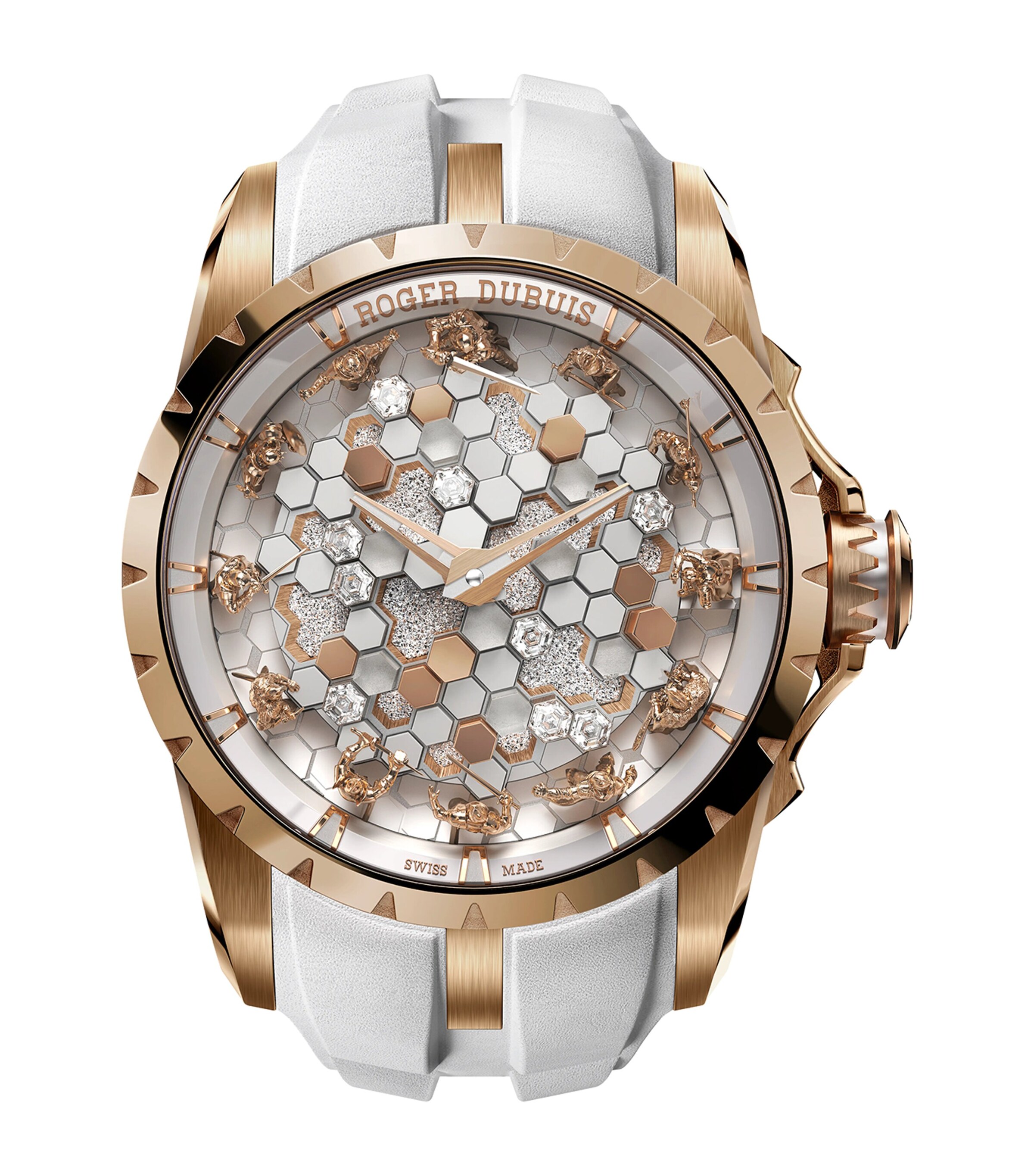 Roger Dubuis Rose Gold Knights of the Round Table The Enchanter Merlin Watch 45mm White Image 1