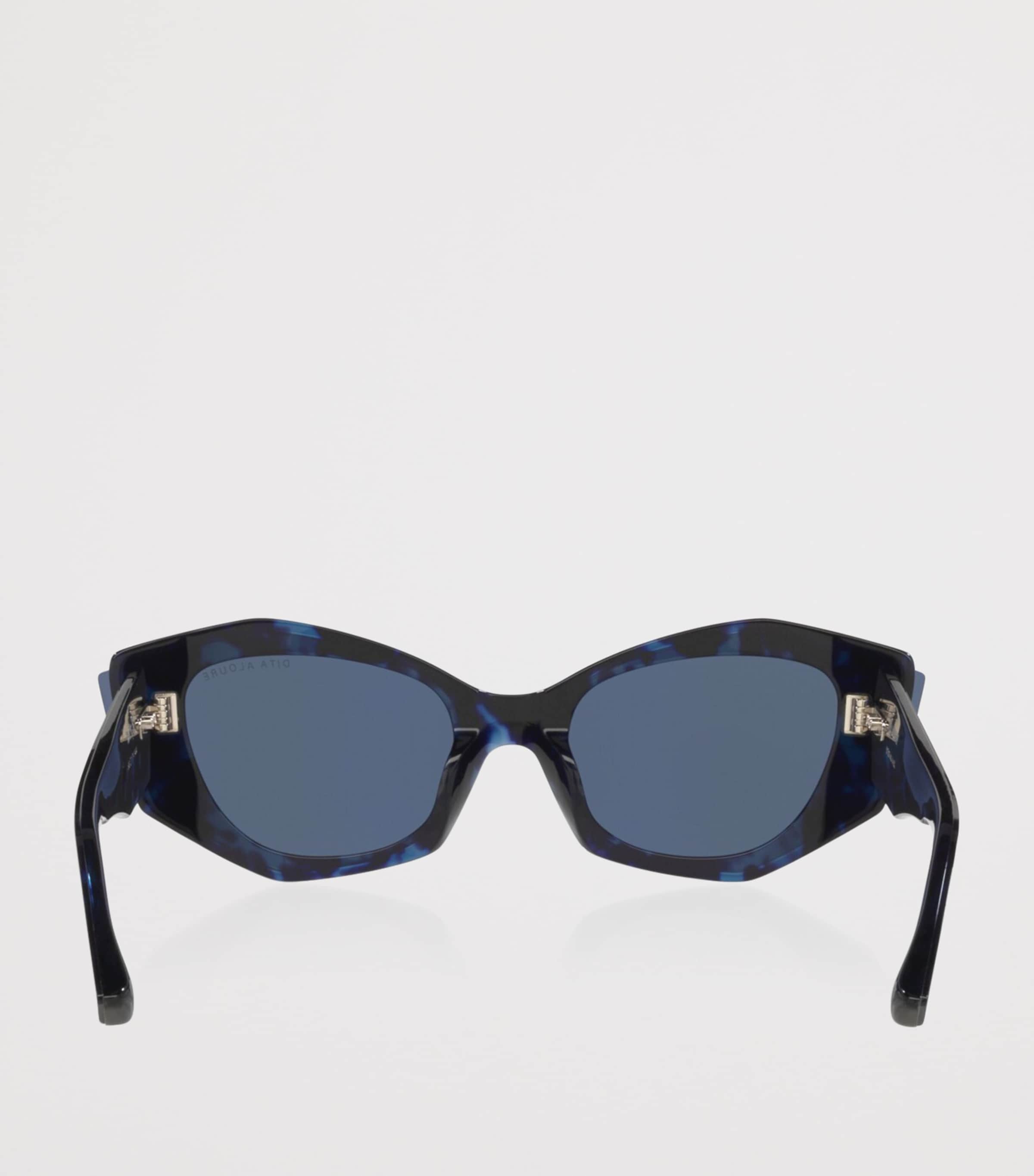 DITA Aloure Angular Cat Eye Sunglasses Blue Image 3