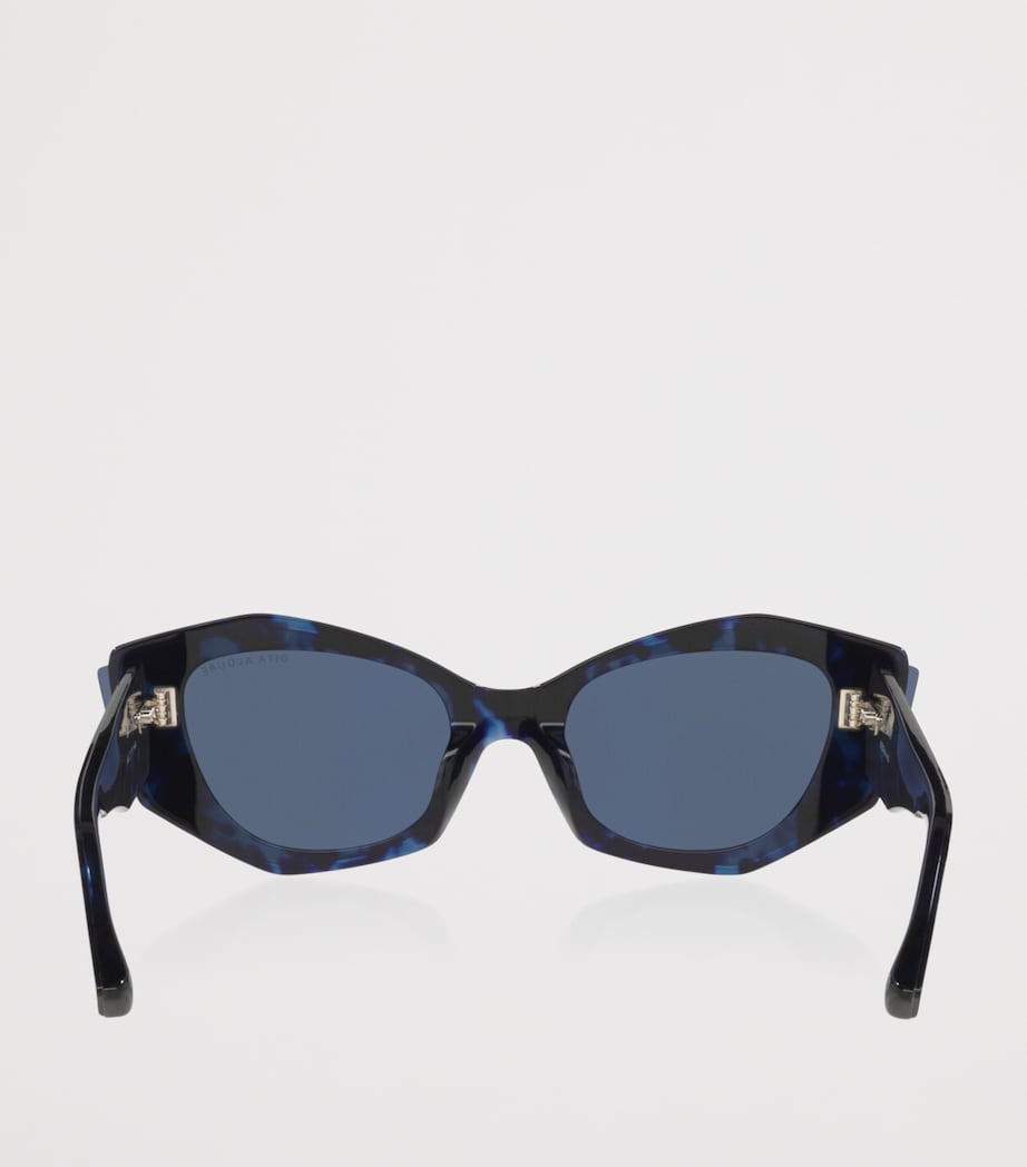 DITA Aloure Angular Cat Eye Sunglasses Blue Image 3