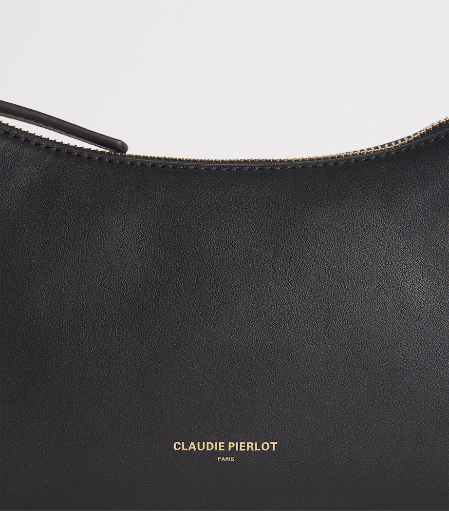 Claudie Pierlot Leather Shoulder Bag Black Image 6