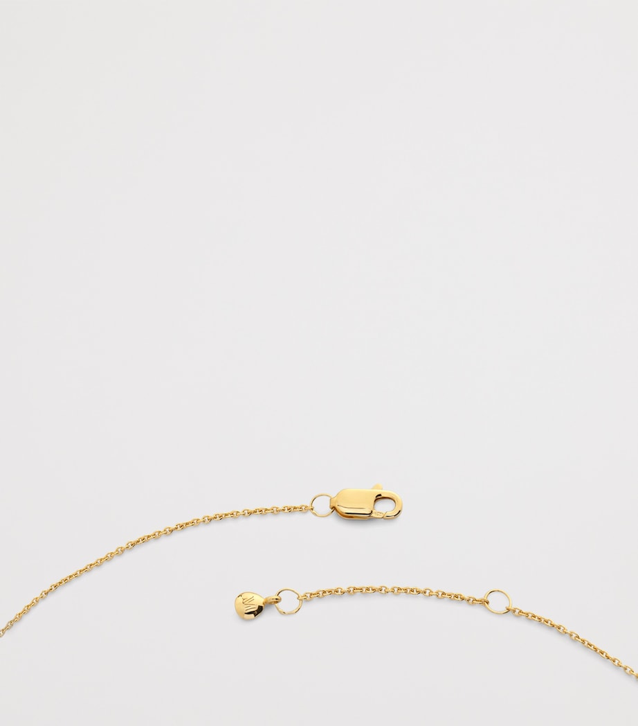 Monica Vinader Gold Vermeil Zodiac Libra Necklace Gold Vermeil Image 3
