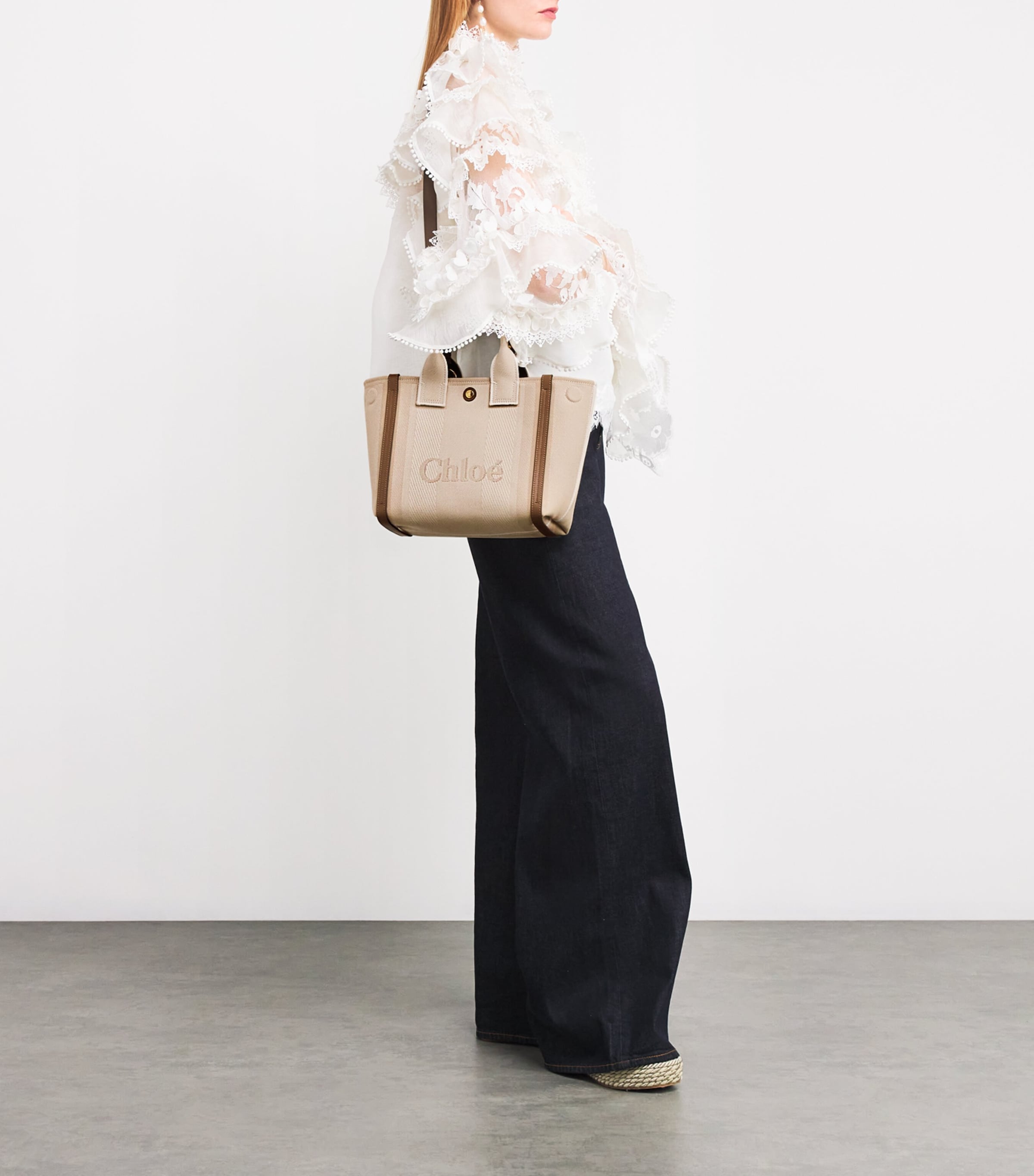 Chloé Small Canvas Carry Tote Bag | Harrods UK