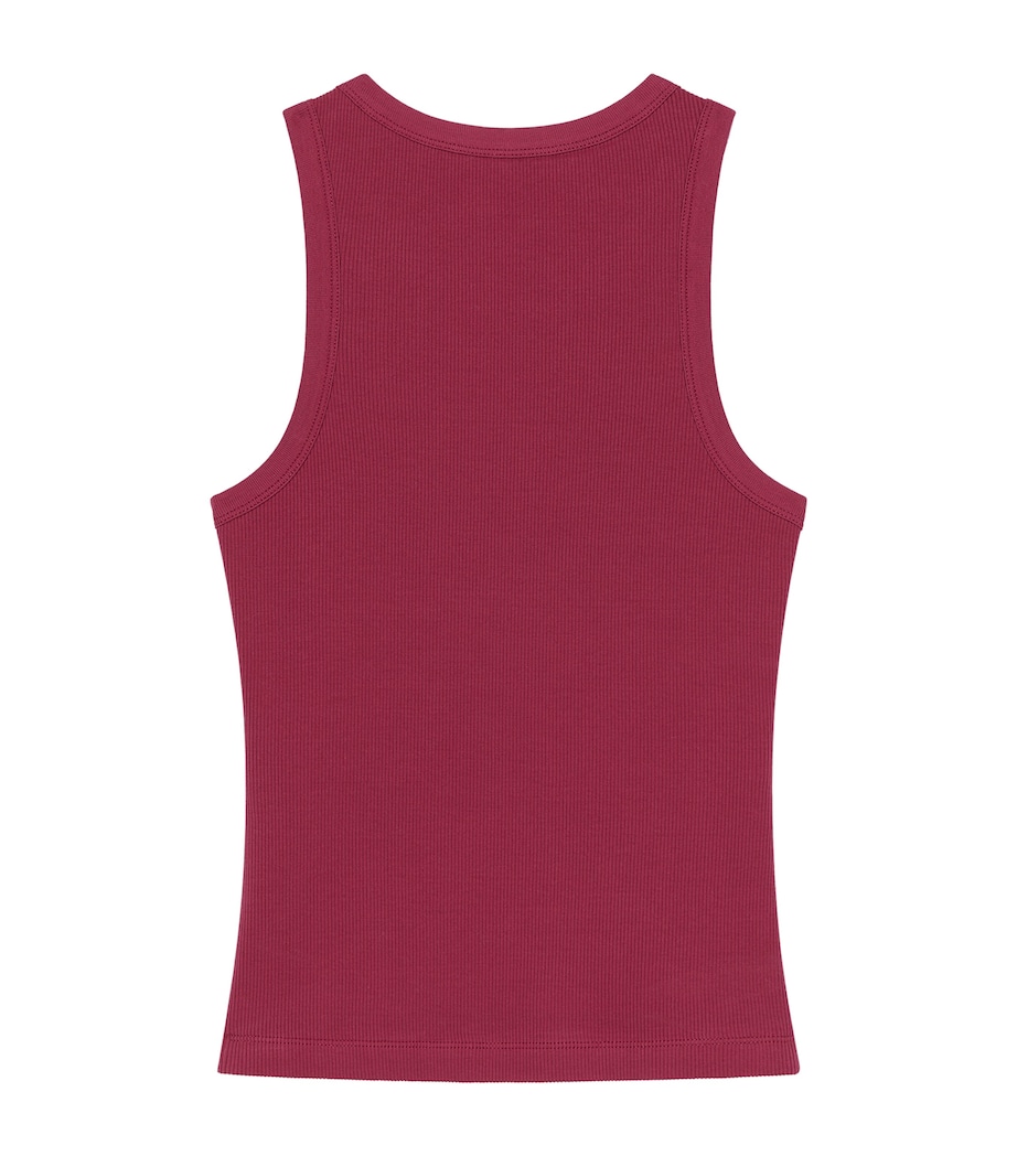 Givenchy Womens Stretch-Cotton Logo Tank Top Red Cherry Image 3