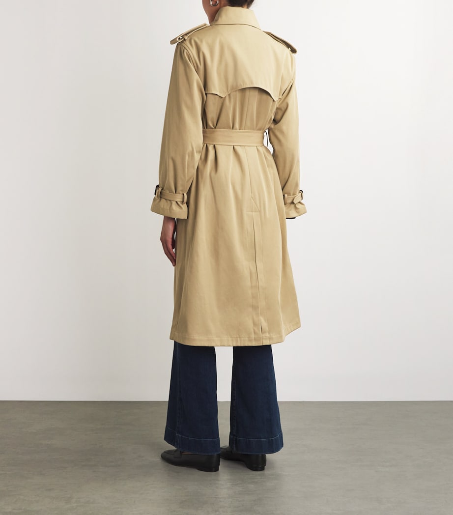 Polo Ralph Lauren Womens Double-Breasted Trench Coat Surrey Tan Image 4