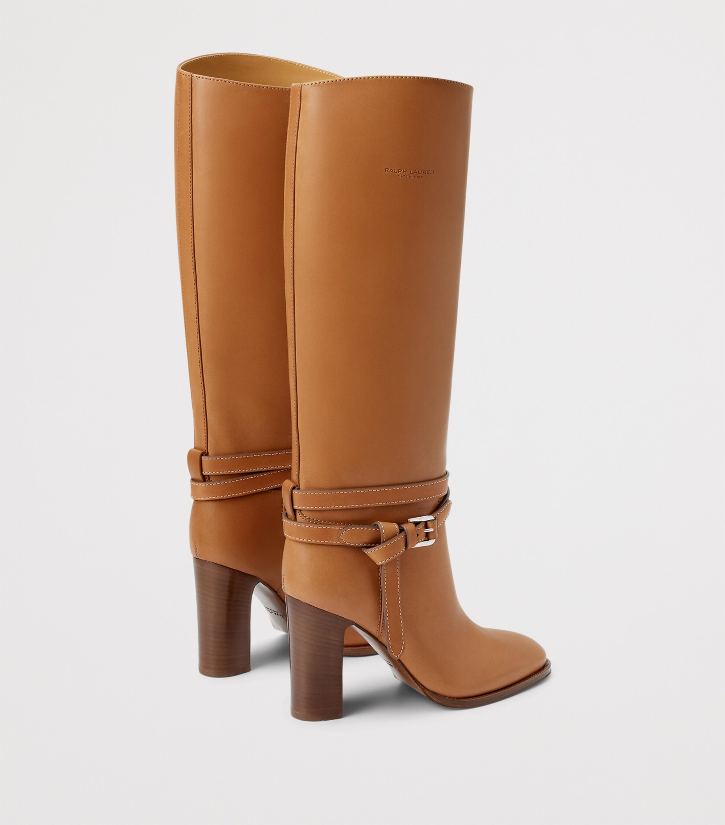 Leather Donnely Knee-High Boots 90 RL GOLD Image 2